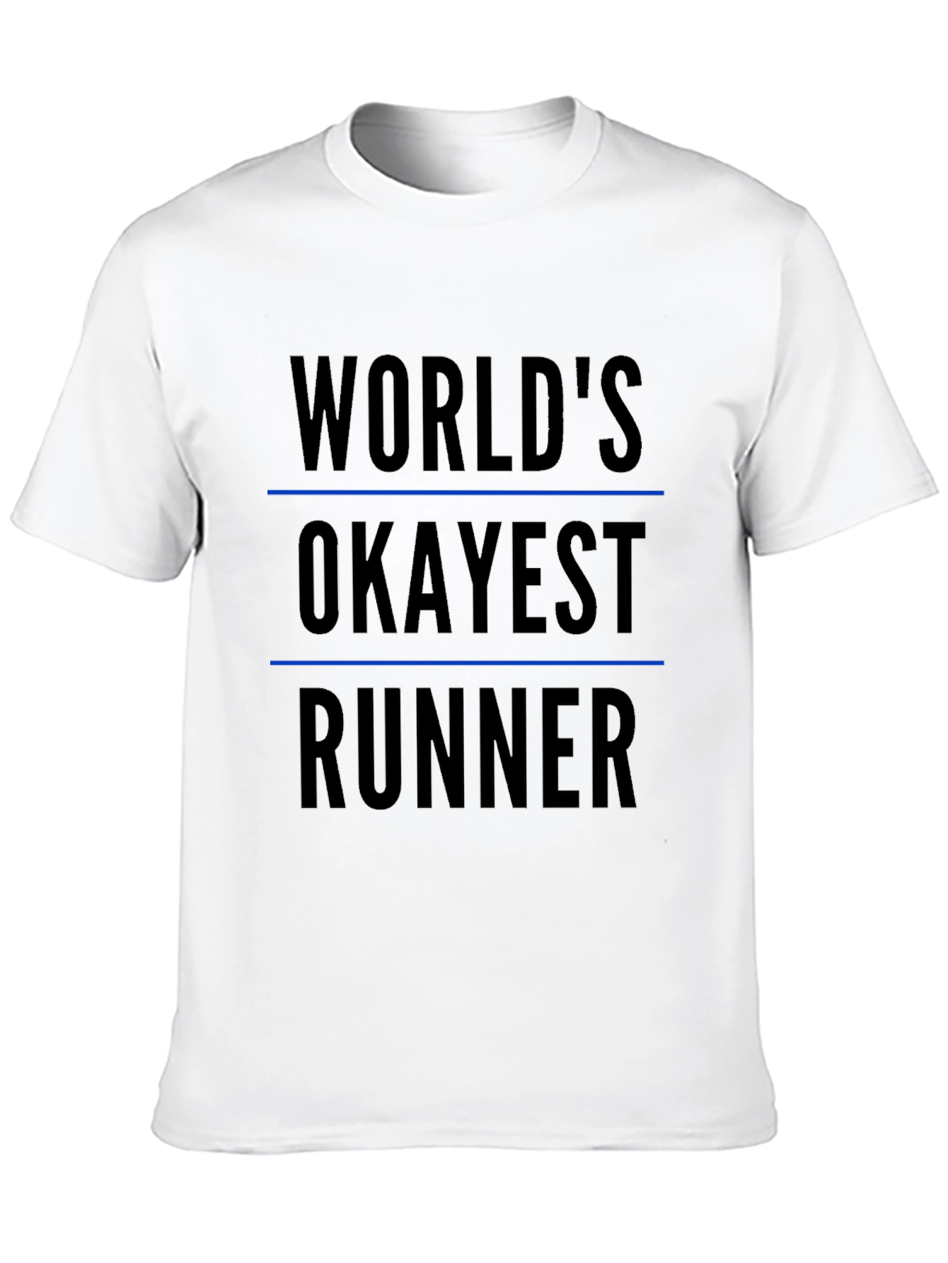 Black World's Okayest Runner Black T-Shirt view 10