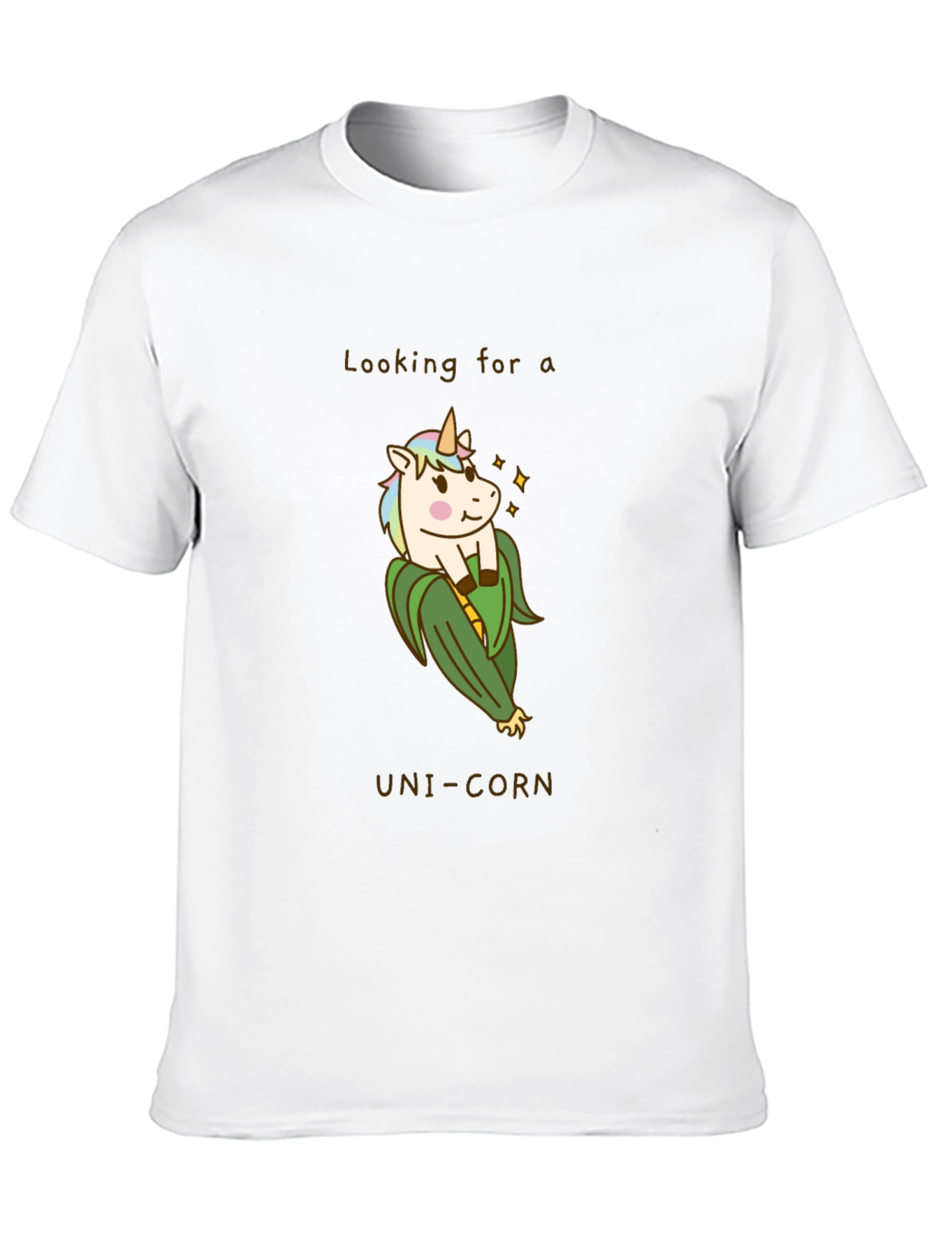 Black Uni-Corn T-Shirt - Funny Unicorn Corn Pun Tee view 10