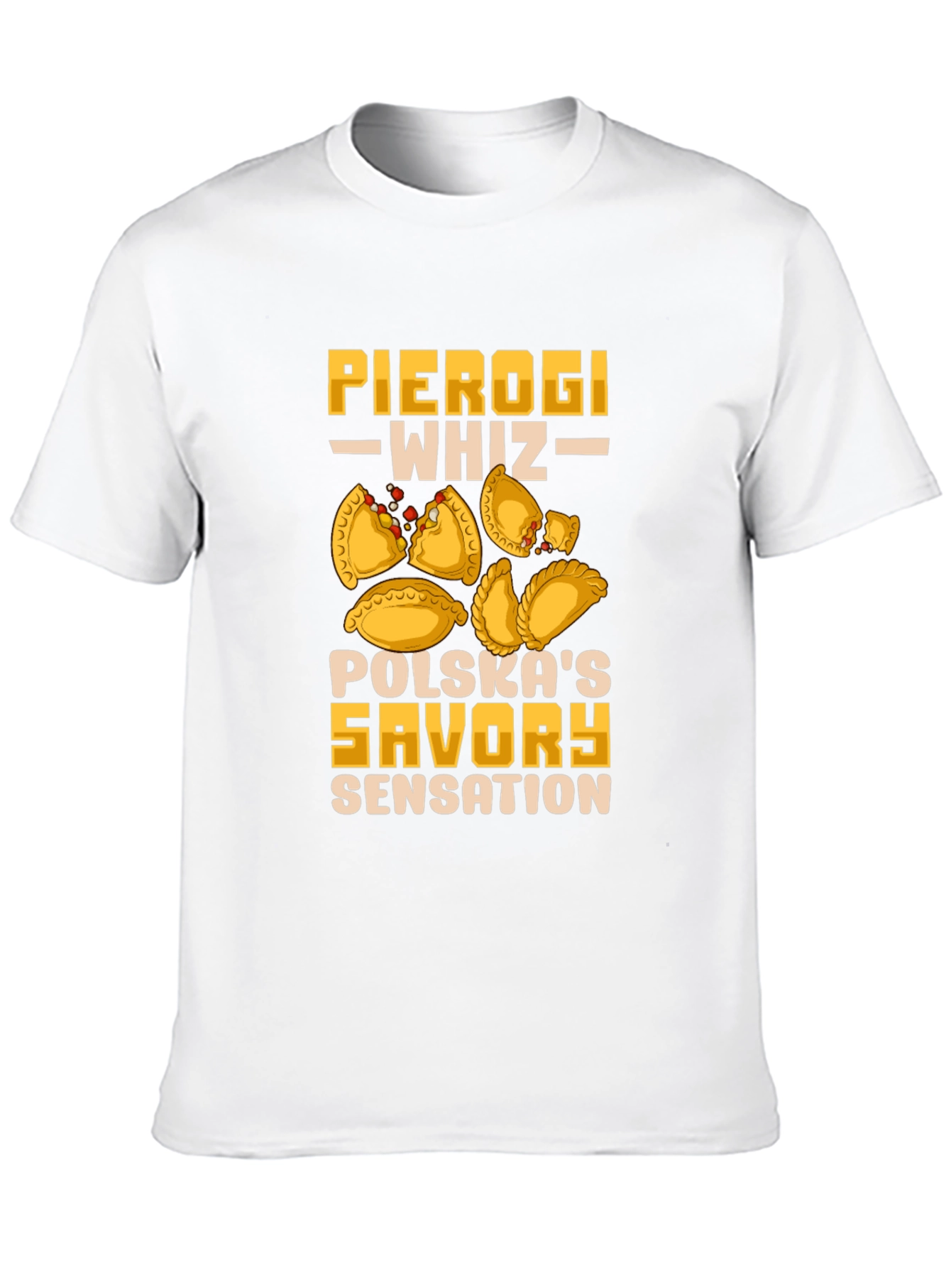 Black Pierogi Whiz T-Shirt | Polska's Savory Sensation view 10