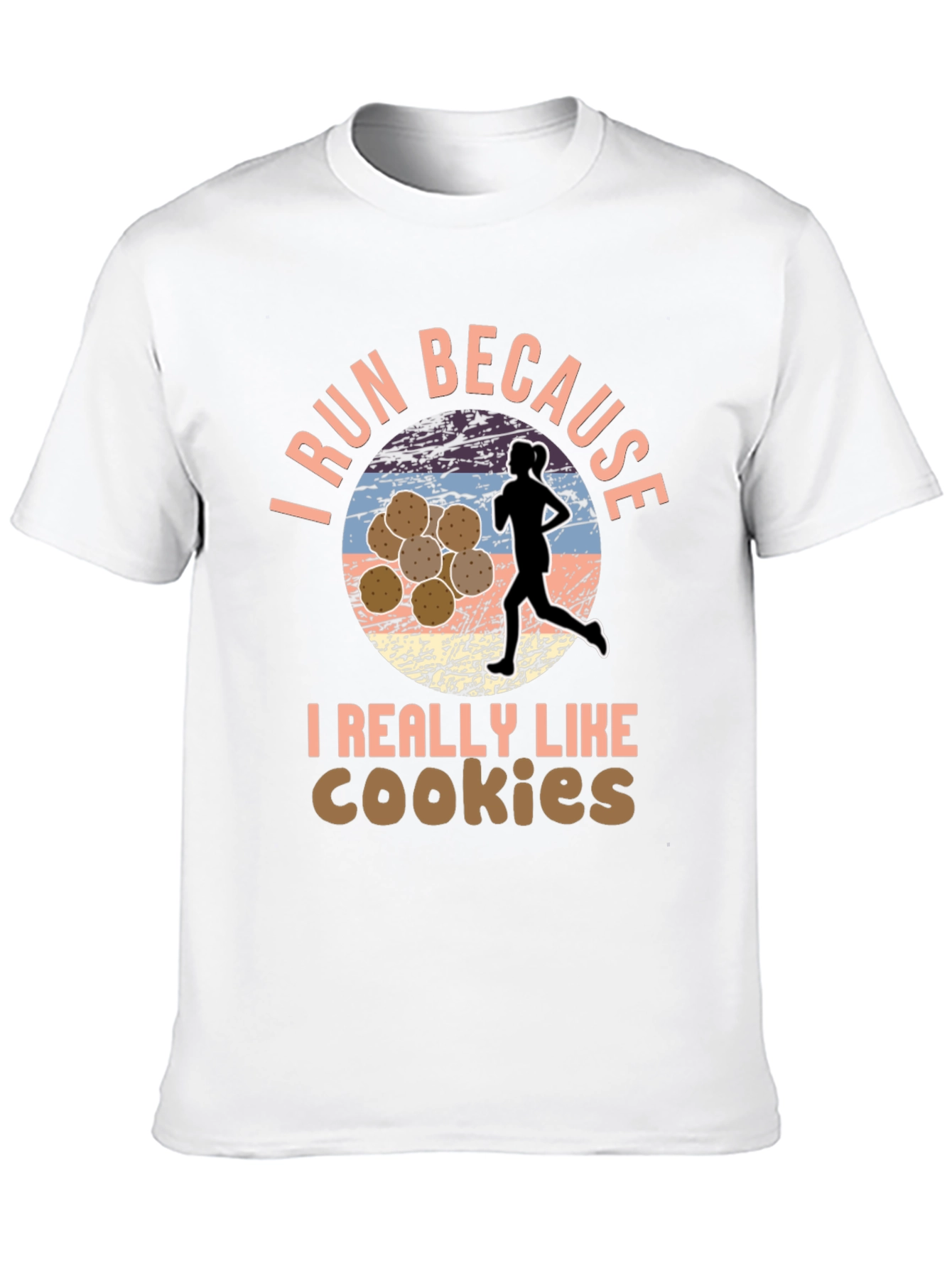 Black Run For Cookies T-Shirt, Funny Running Shirt view 10