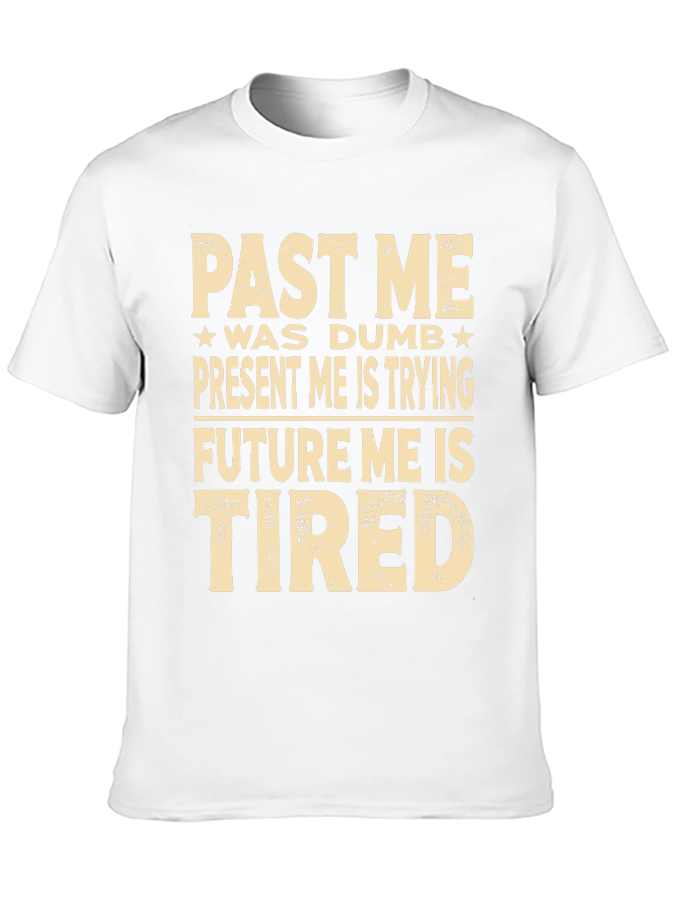 Black Funny Past, Present, Future Me Graphic T-Shirt view 10