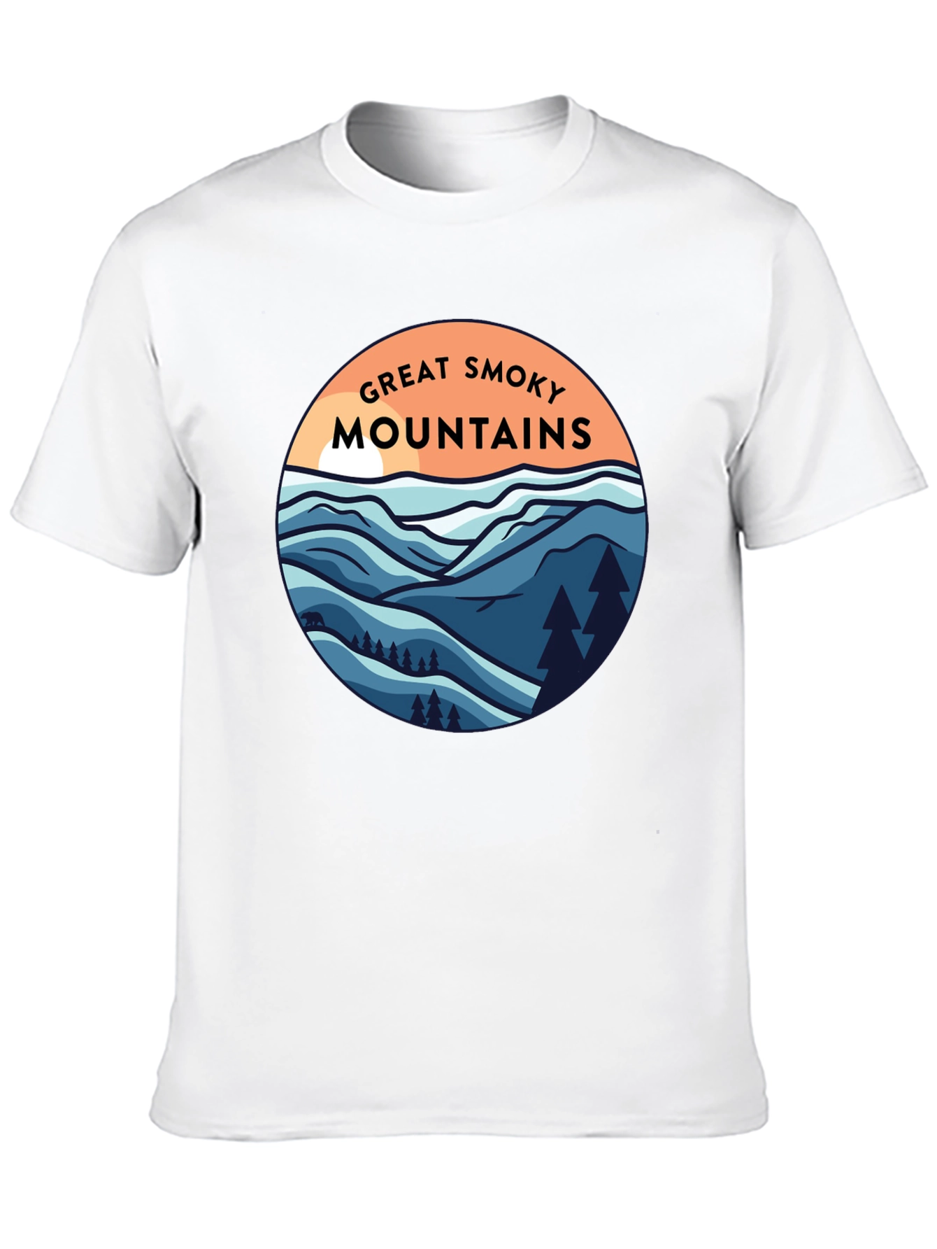 Black Great Smoky Mountains Graphic Tee - Black view 10