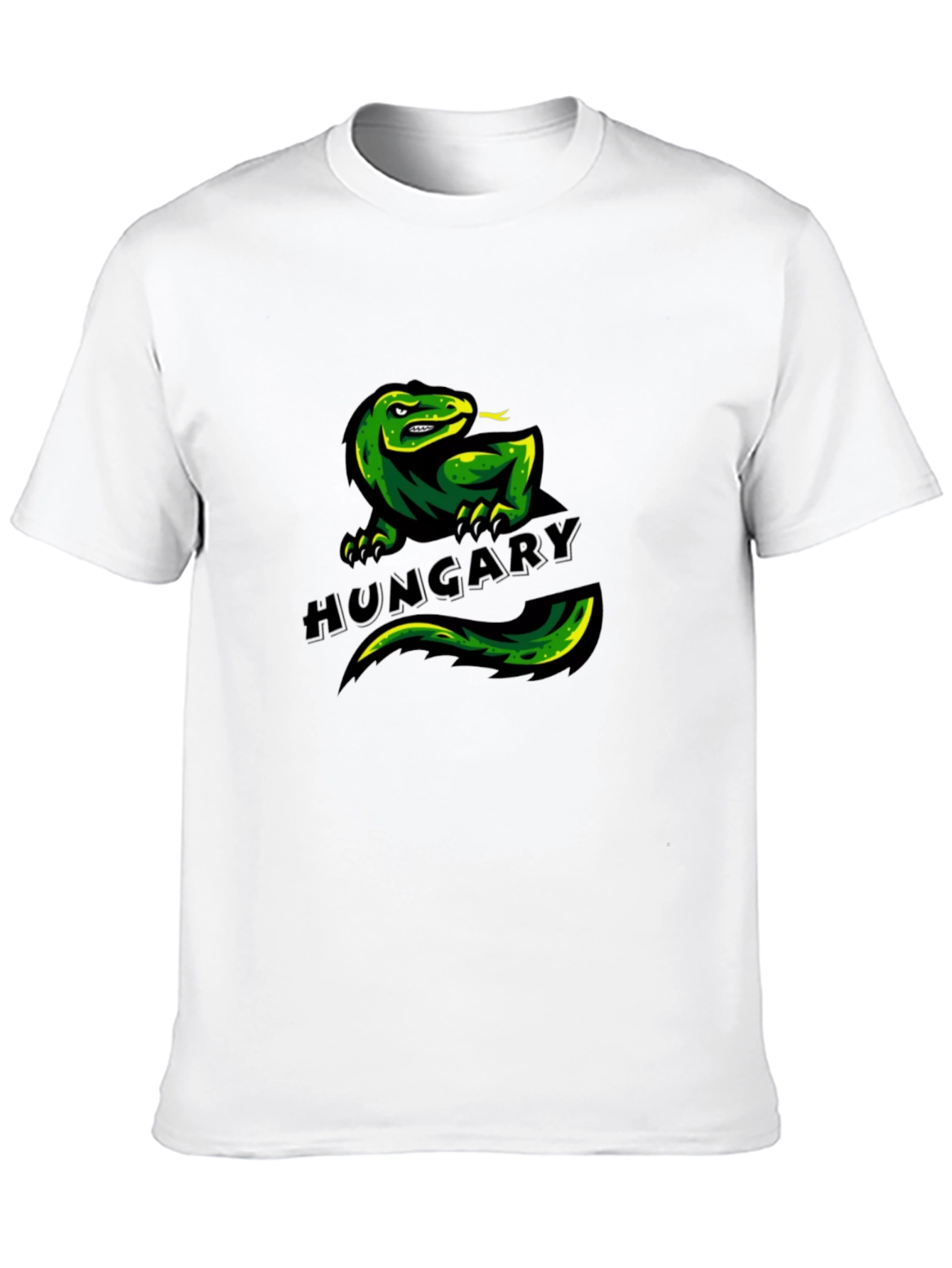 Black Hungary Lizard Graphic T-Shirt - Unique Design view 10