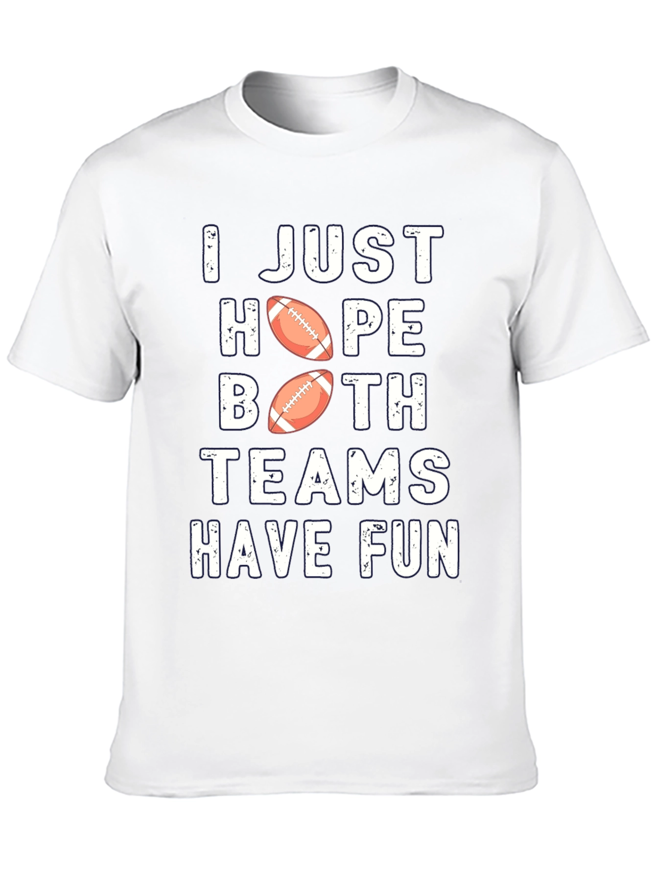 Black Funny Football Fan T-Shirt - Hope Both Teams Have Fun view 10