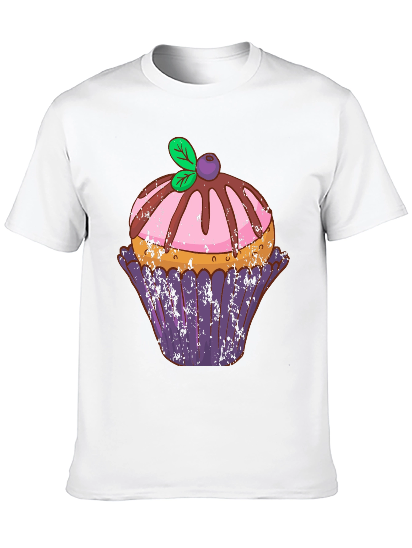 Black Cupcake Graphic Tee - Sweet Treat Design view 10