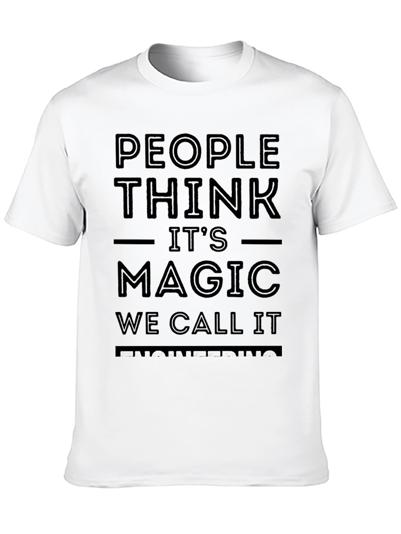 Black People Think It's Magic Funny T-Shirt view 10