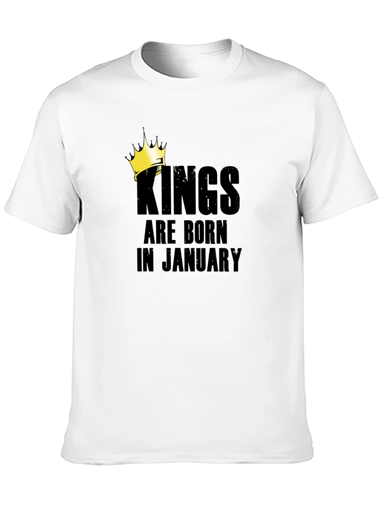 Black Kings Are Born In January Black T-Shirt view 10
