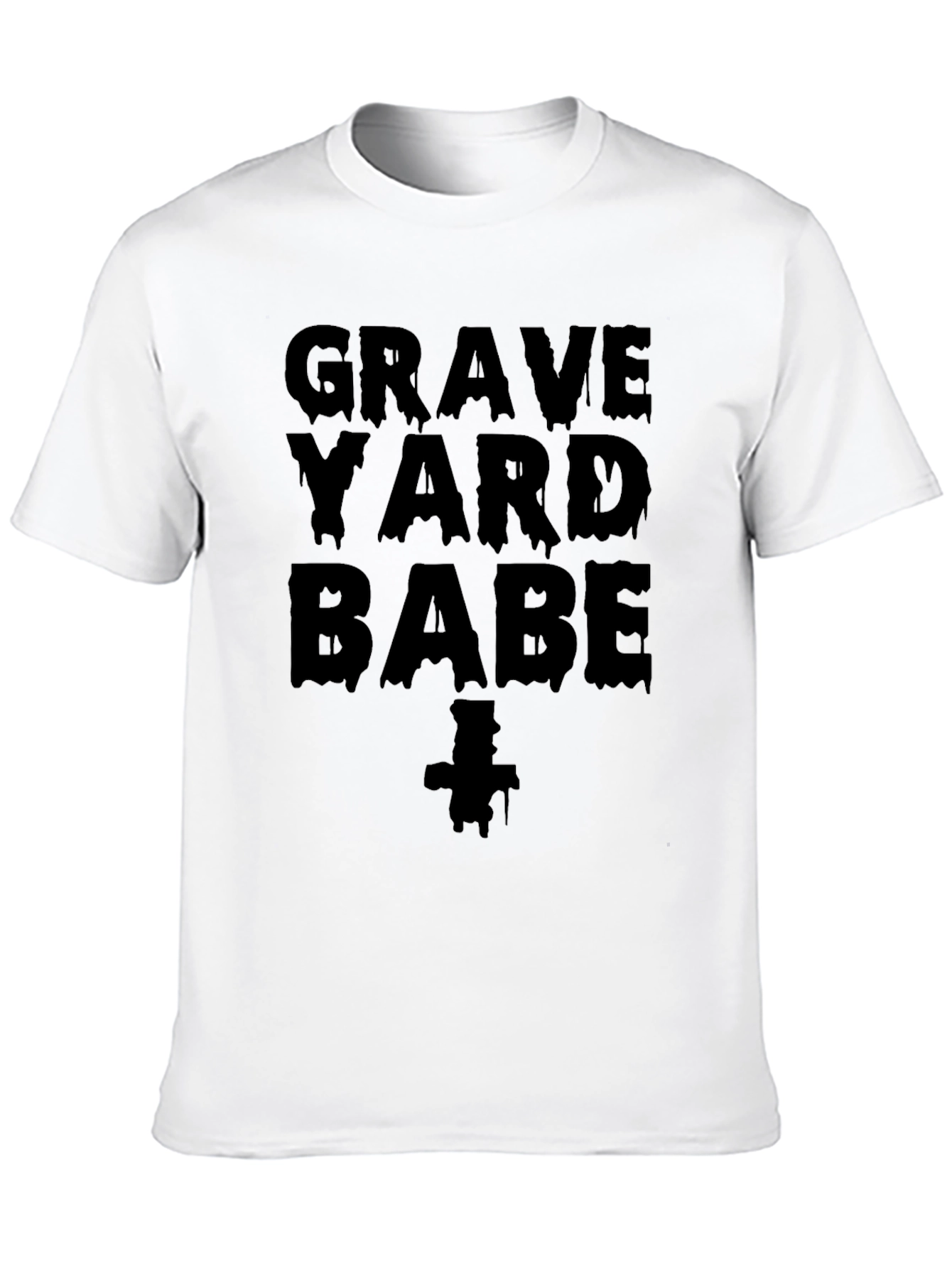 Black Graveyard Babe Graphic Tee - Black view 10
