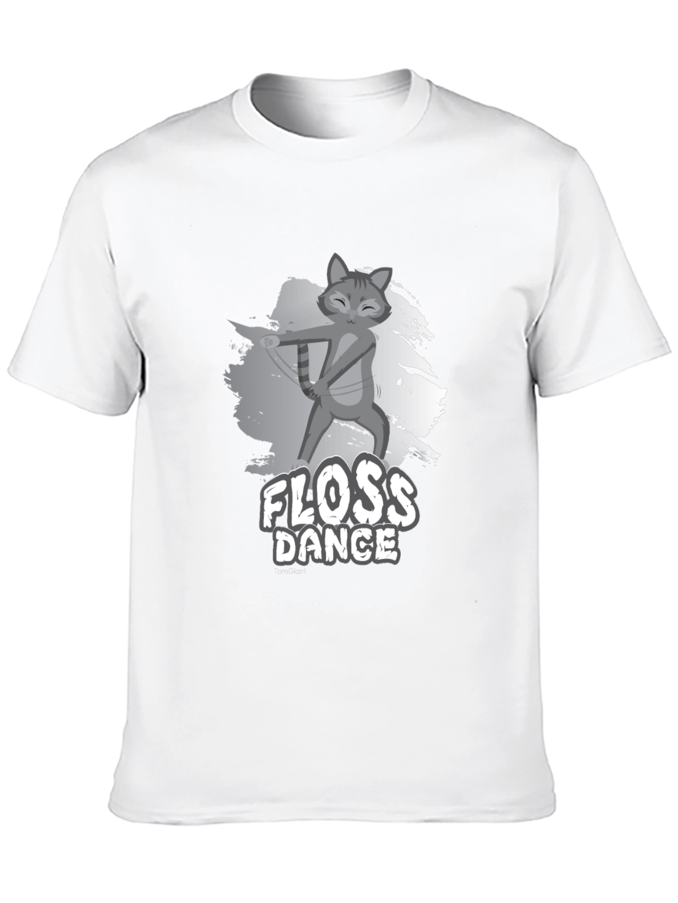 Black Floss Dance Cat Graphic Tee - Black view 10