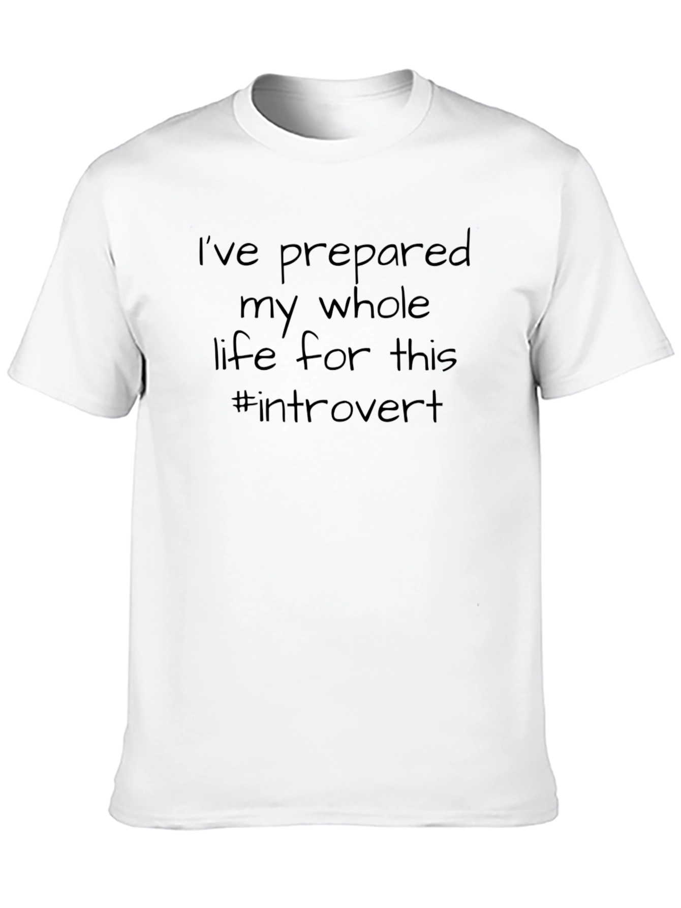 Black Introvert Life T-Shirt view 10