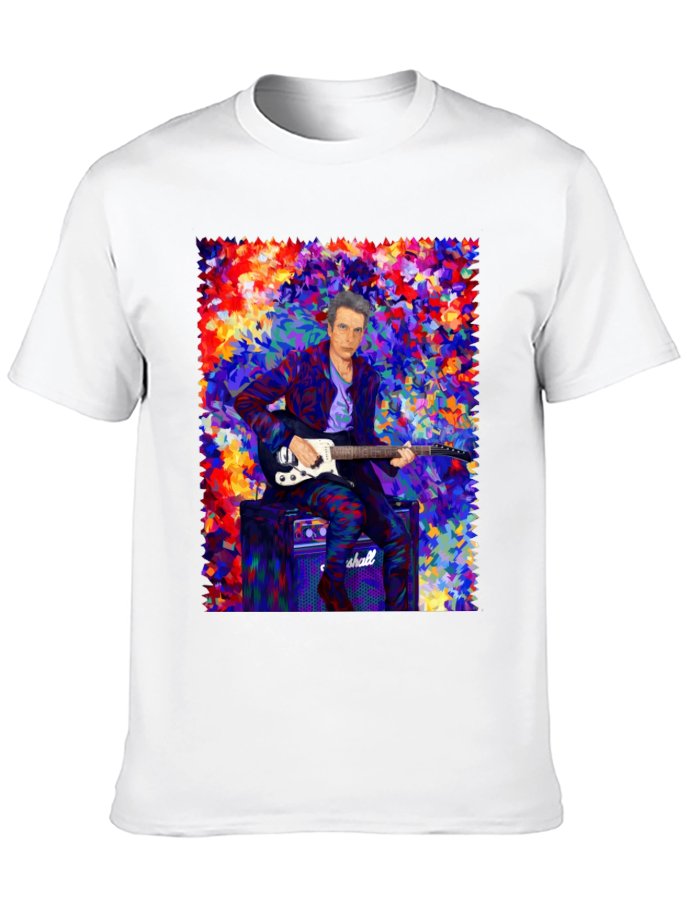 Black Colorful Musician Graphic T-Shirt view 10