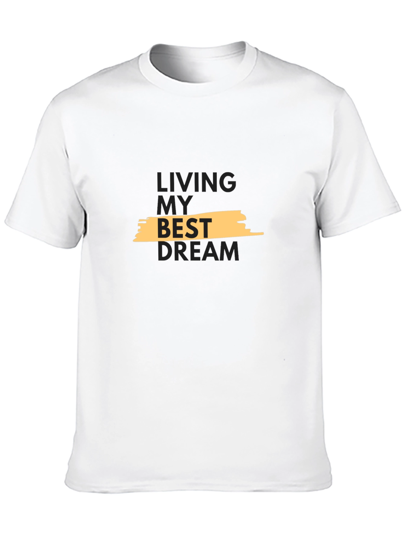 Black Living My Best Dream Black T-Shirt view 10