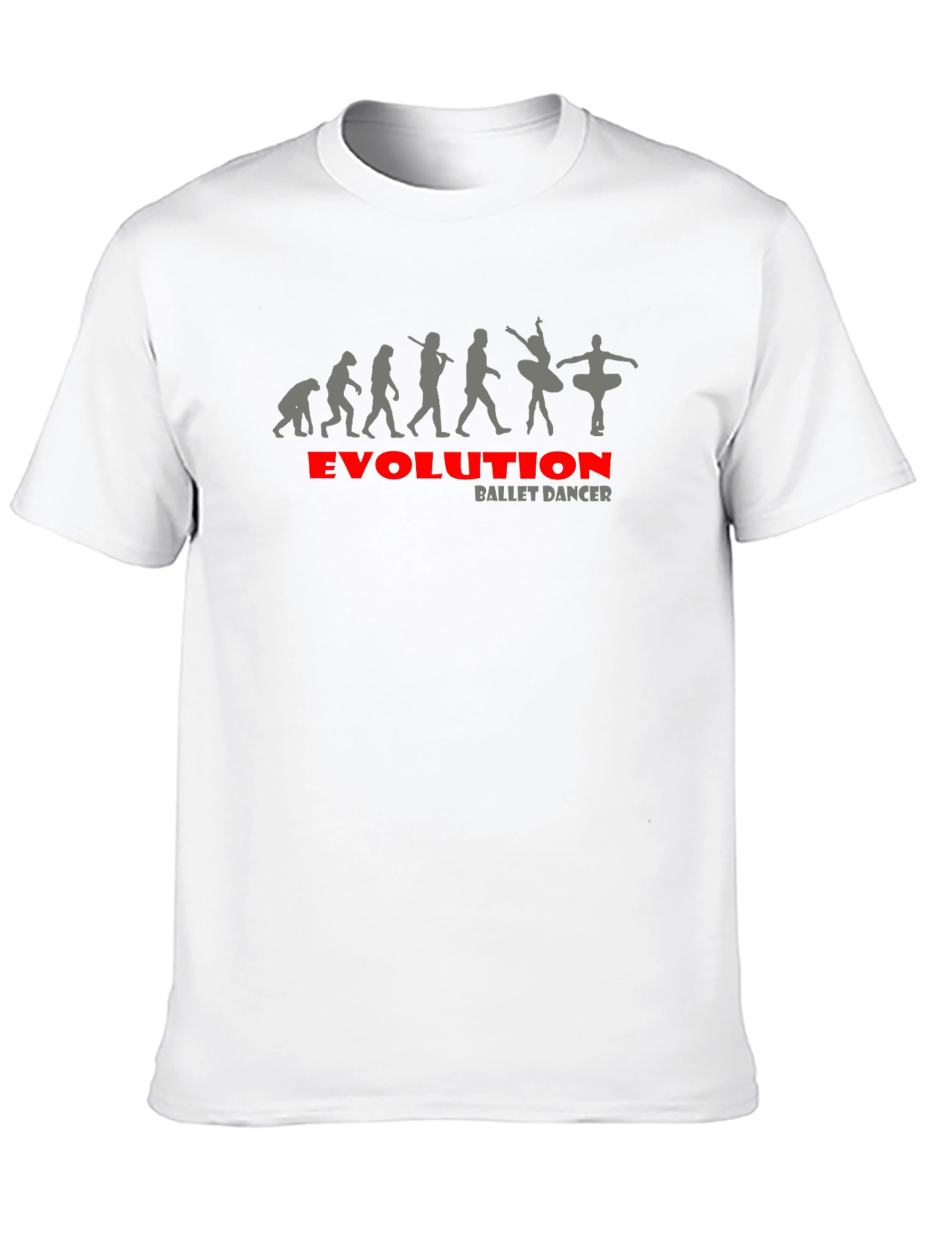 Black Evolution Ballet Dancer Black T-Shirt view 10