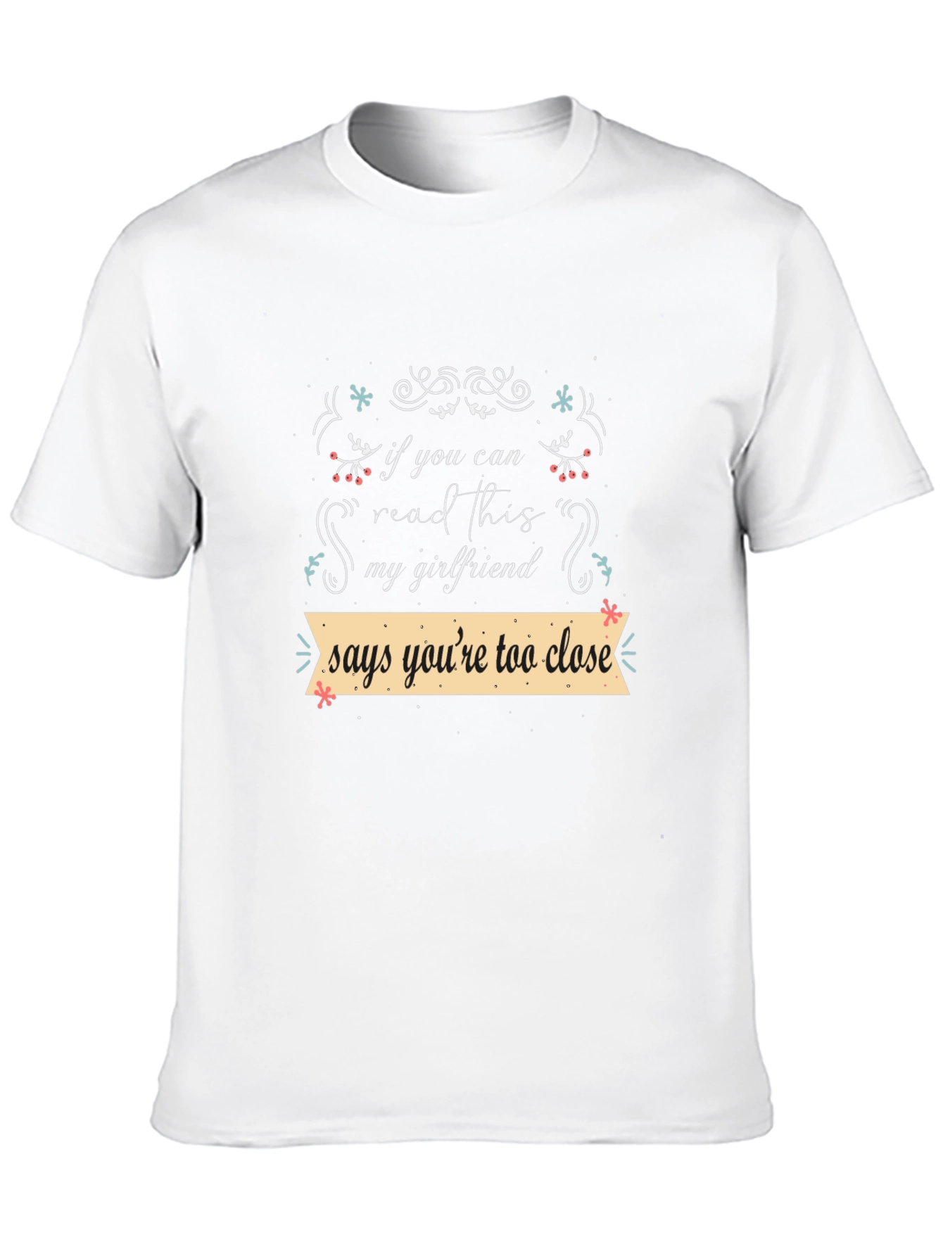 Black Funny Girlfriend Tee - If You Can Read This! view 10