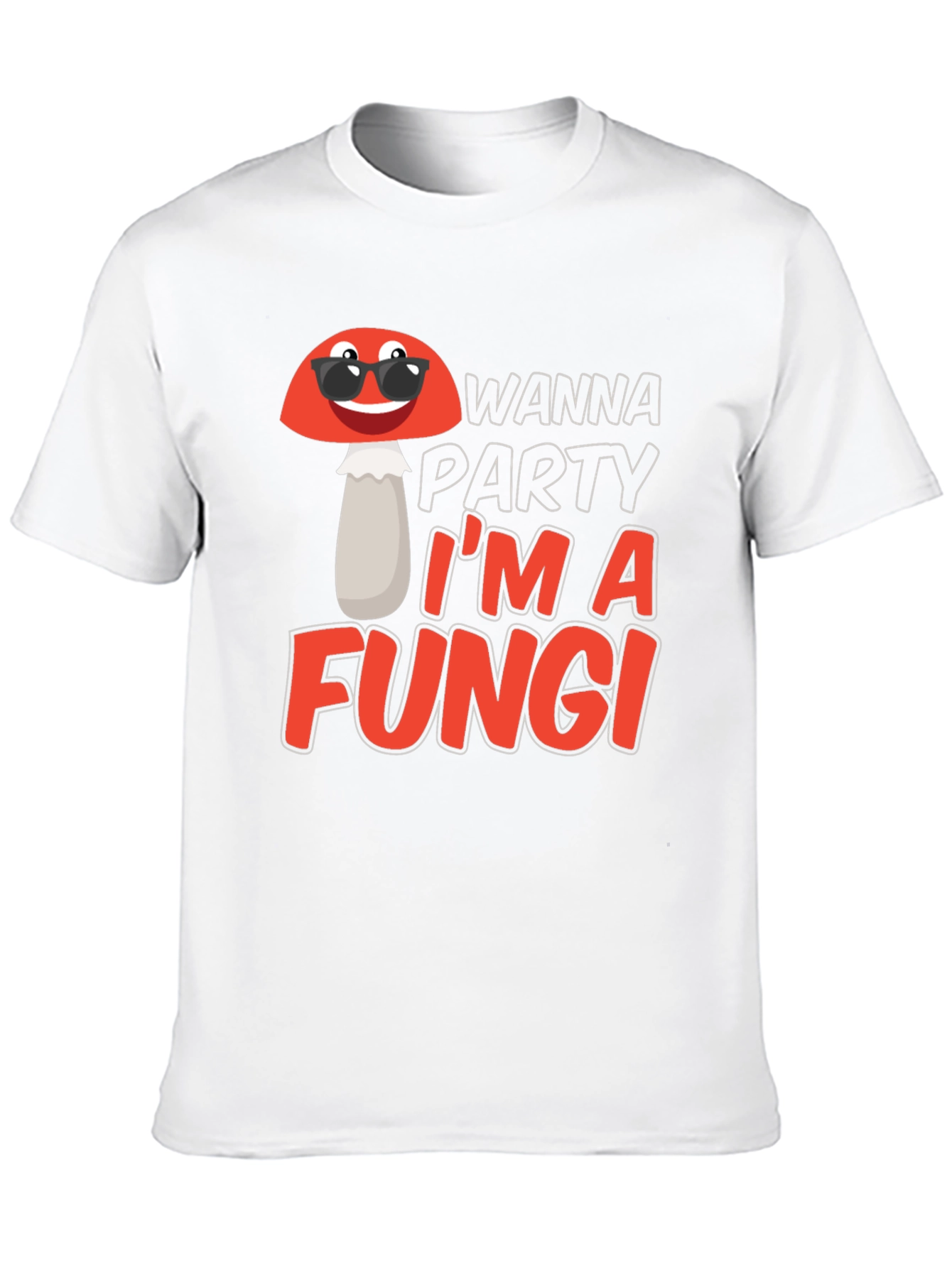 Black Funny Fungi Party T-Shirt view 10