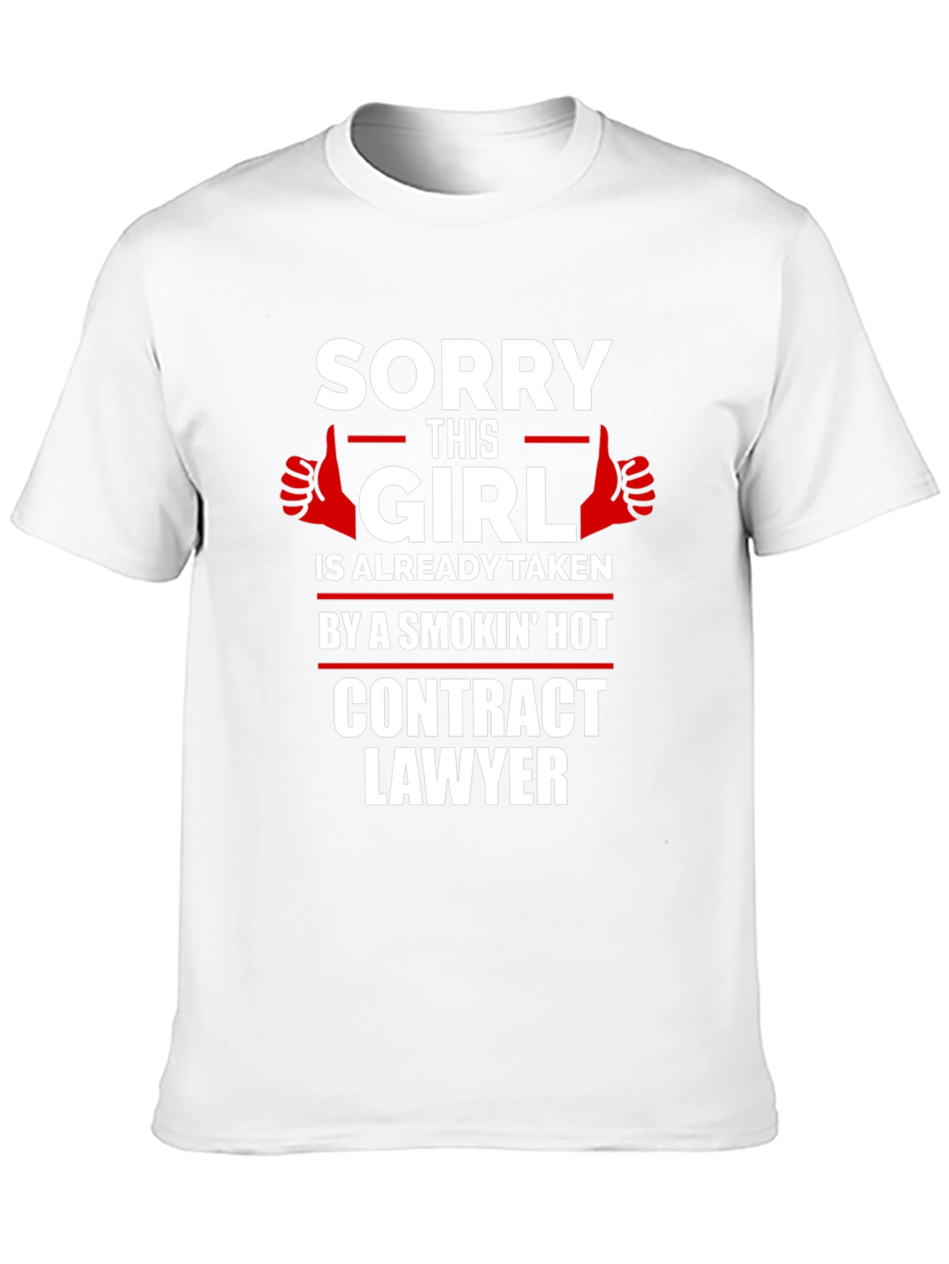 Black Sorry This Girl is Taken Contract Lawyer Graphic Tee view 10