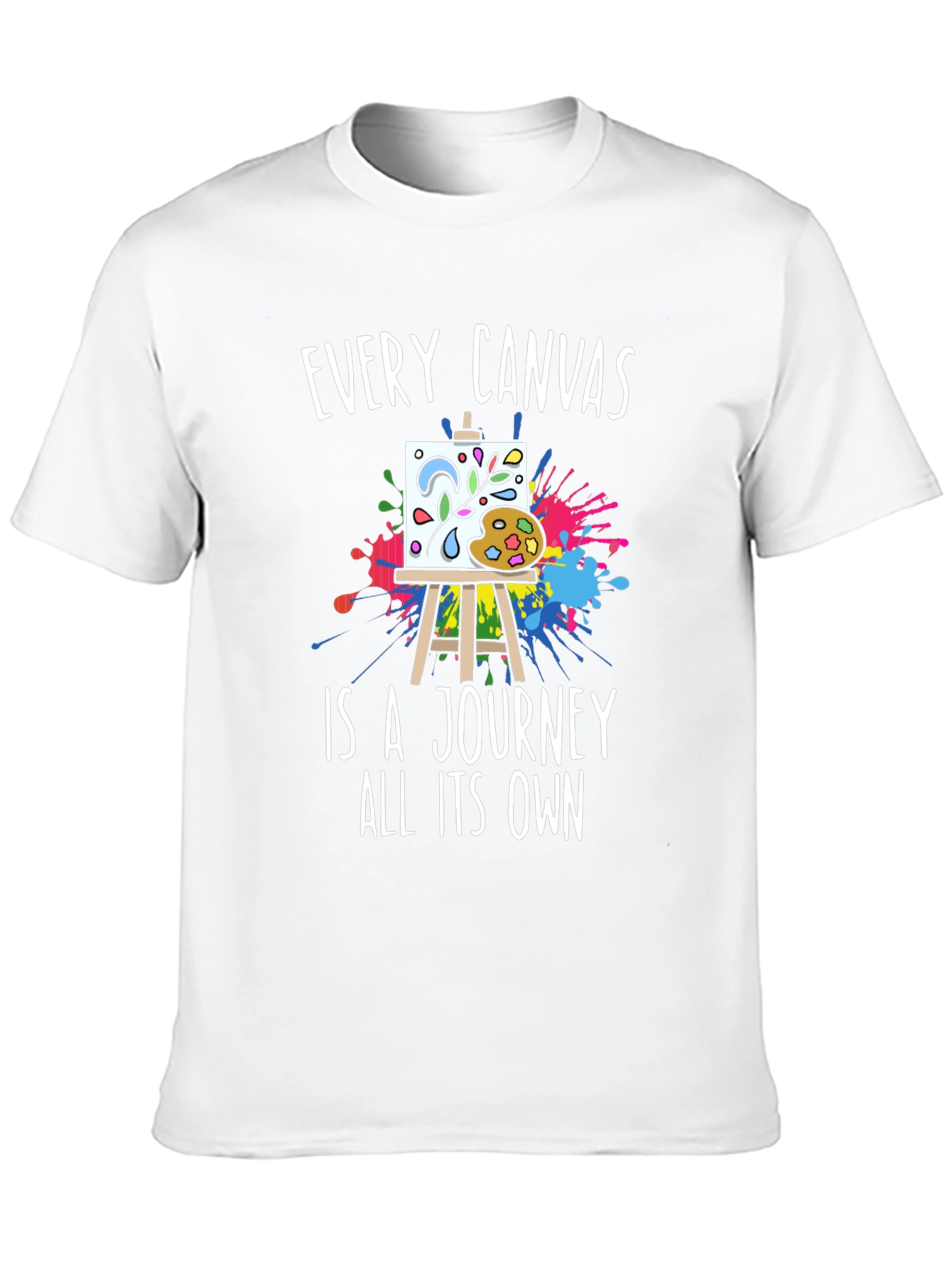 Black Artist Canvas Journey T-Shirt view 10