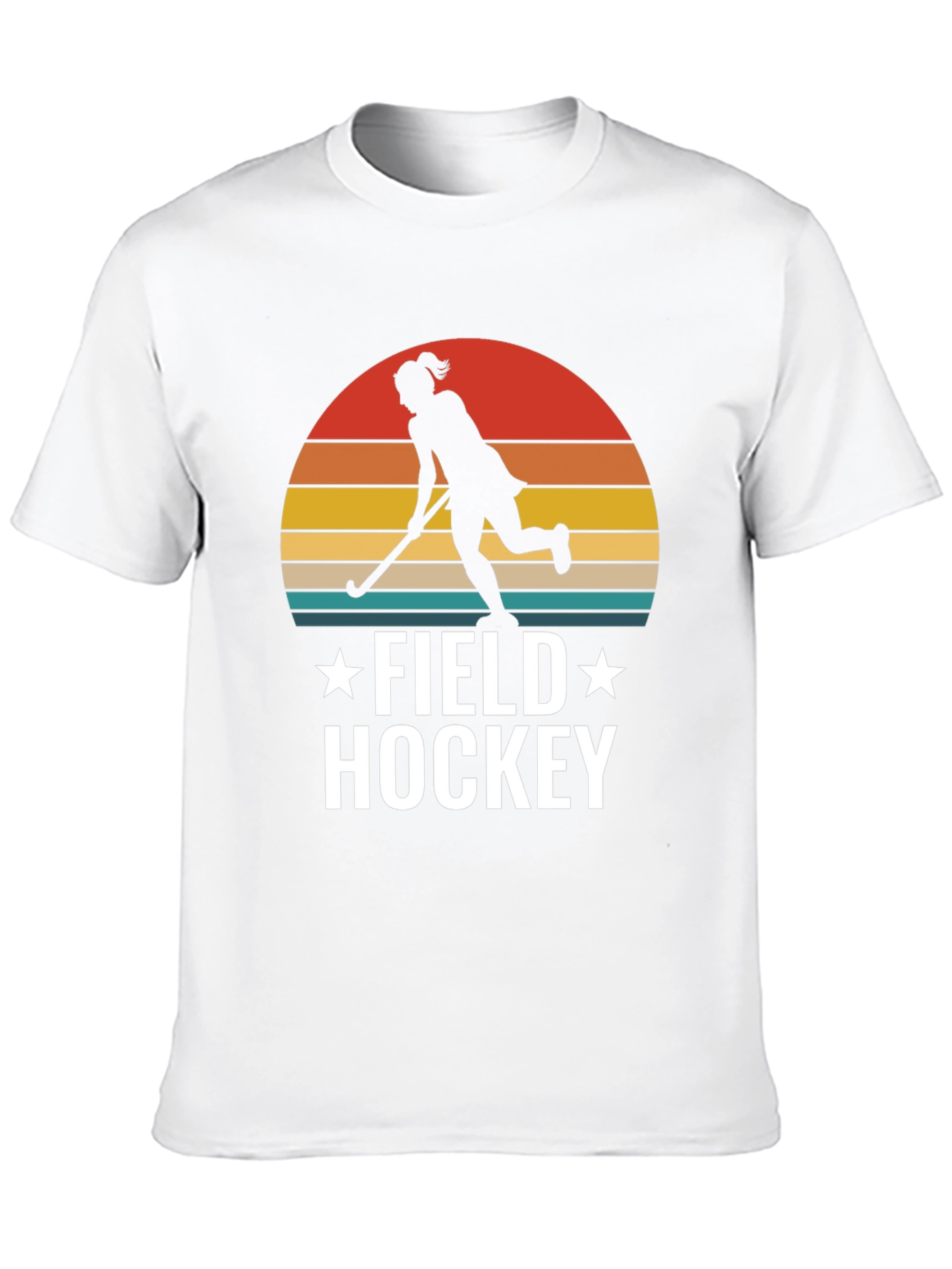 Black Field Hockey Sunset T-Shirt view 10