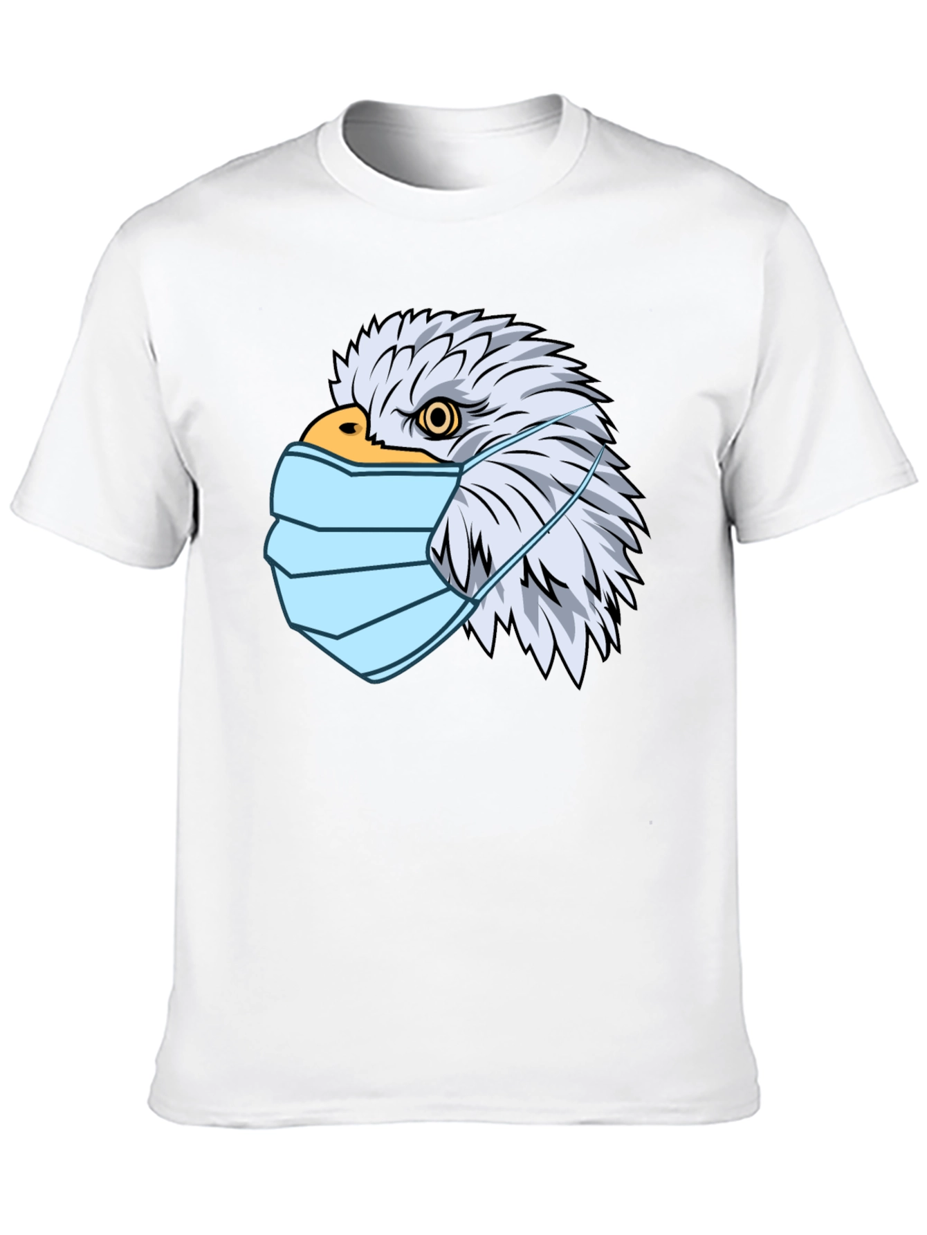 Black Eagle Mask Graphic T-Shirt - Patriotic Style view 10