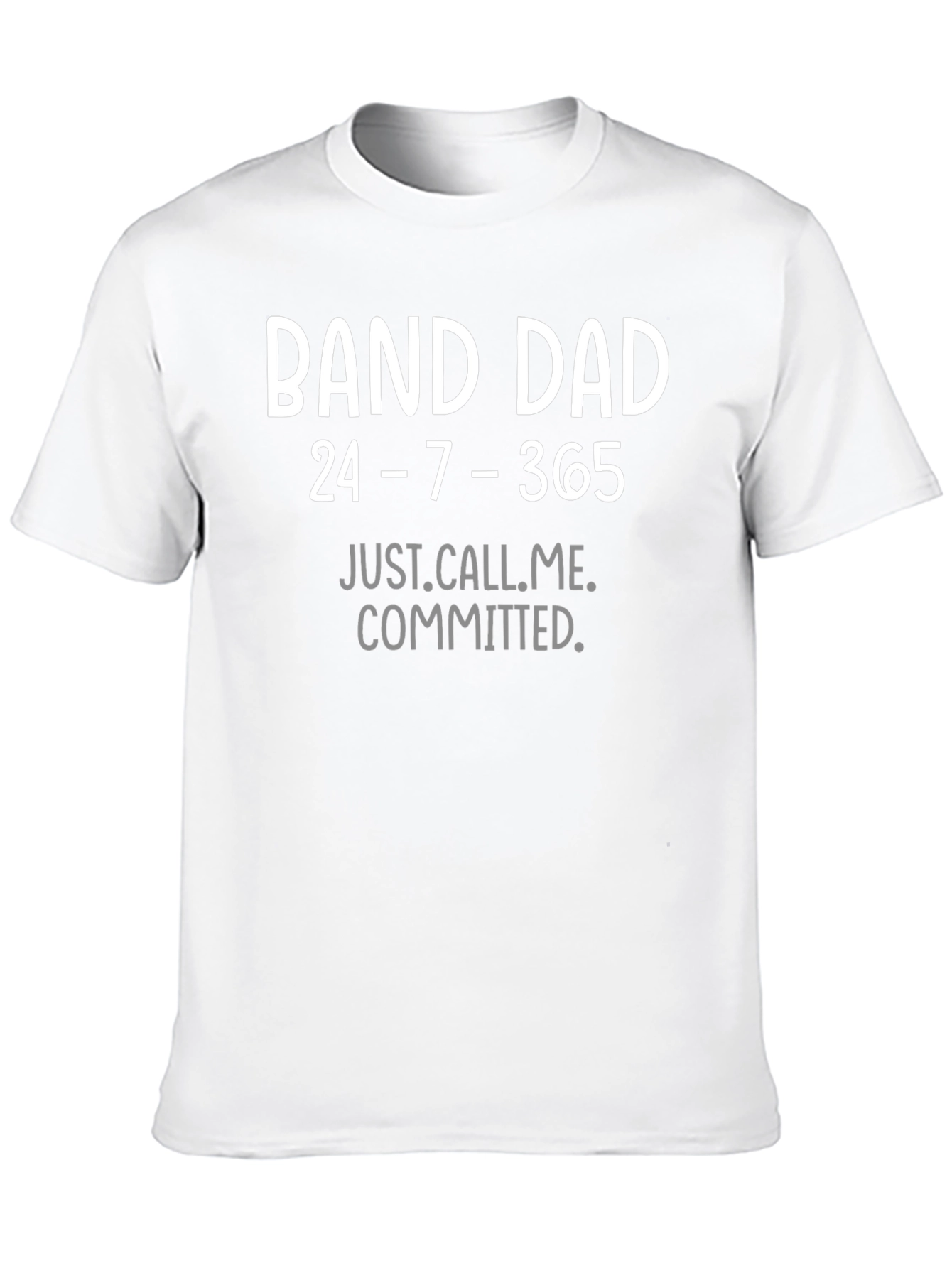 Black Band Dad T-Shirt - 24/7/365 Commitment view 10