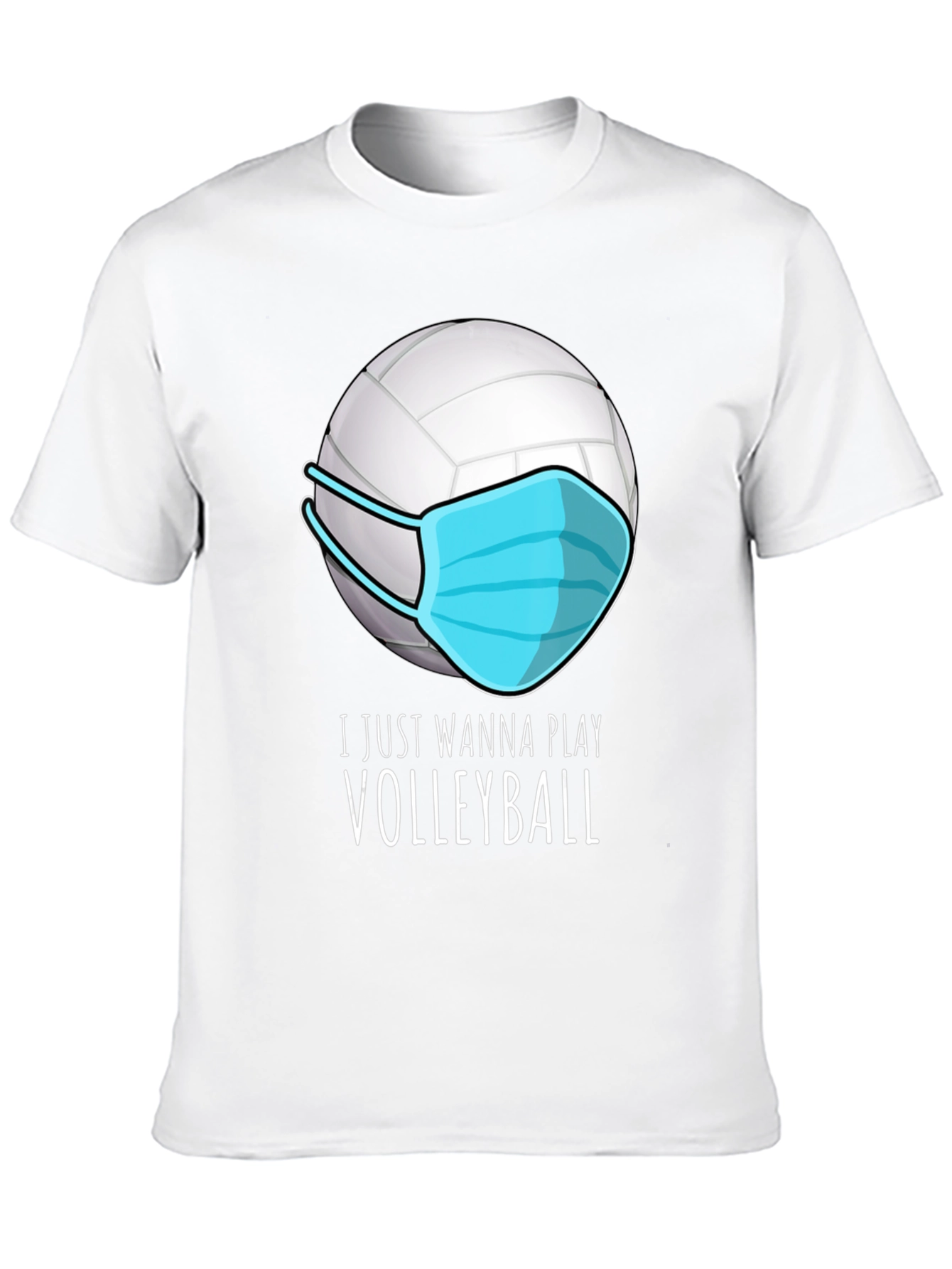 Black Volleyball Mask T-Shirt - Play Safe, Play On! view 10