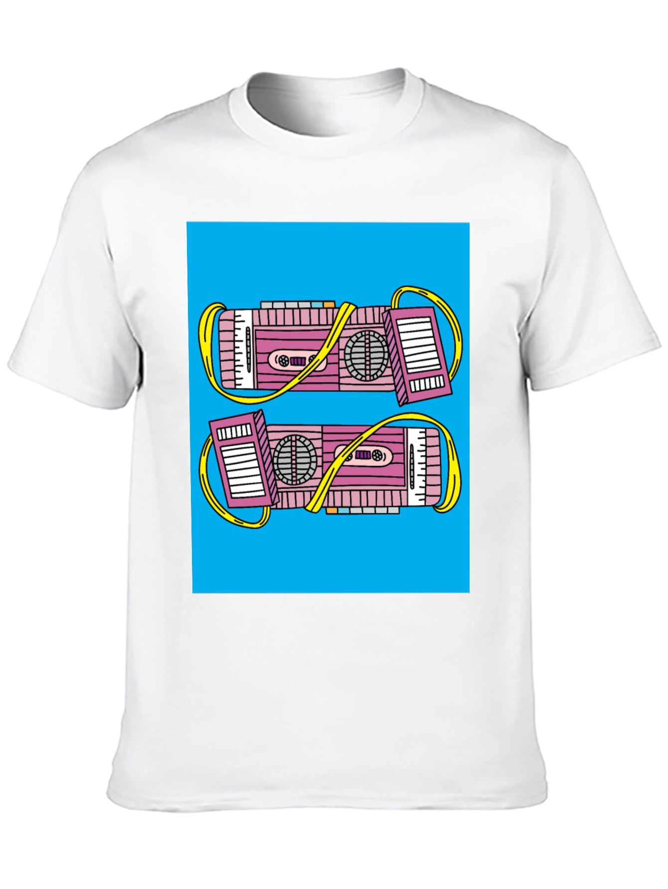 Black Retro Boombox Graphic Tee - Black view 10