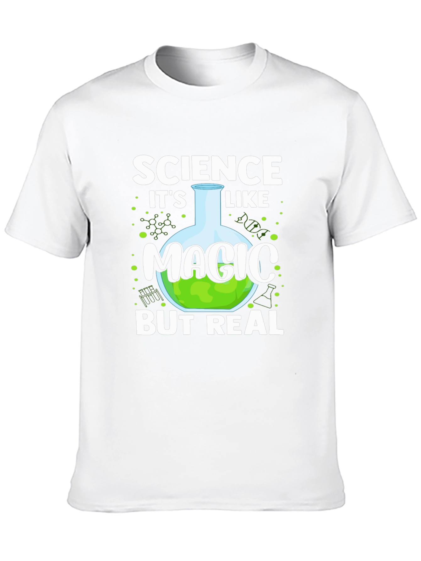 Black Science Like Magic T-Shirt - Nerdy Funny Tee view 10