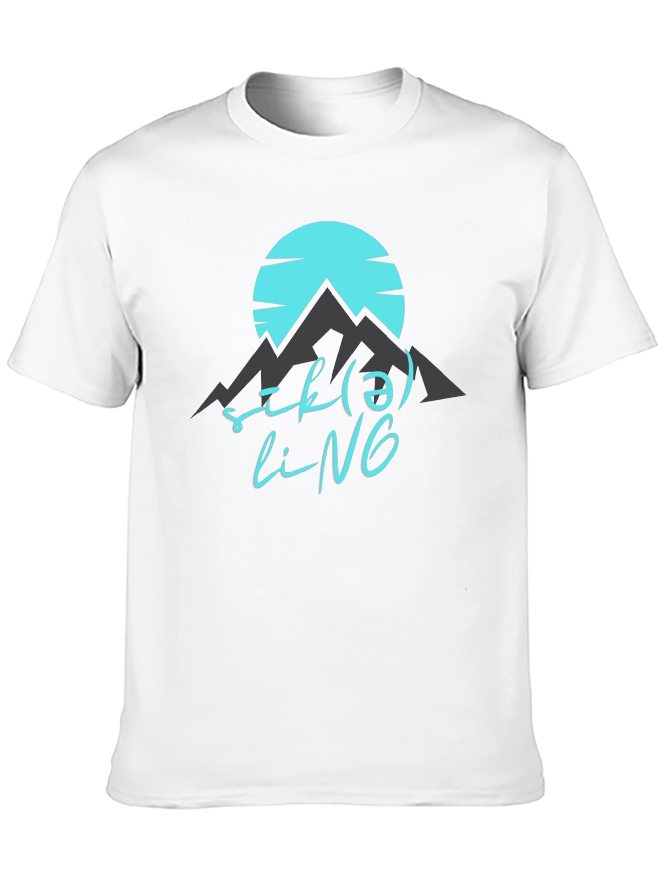 Black Stylish Graphic Print T-Shirt - Sik(ə)liNG Design view 10