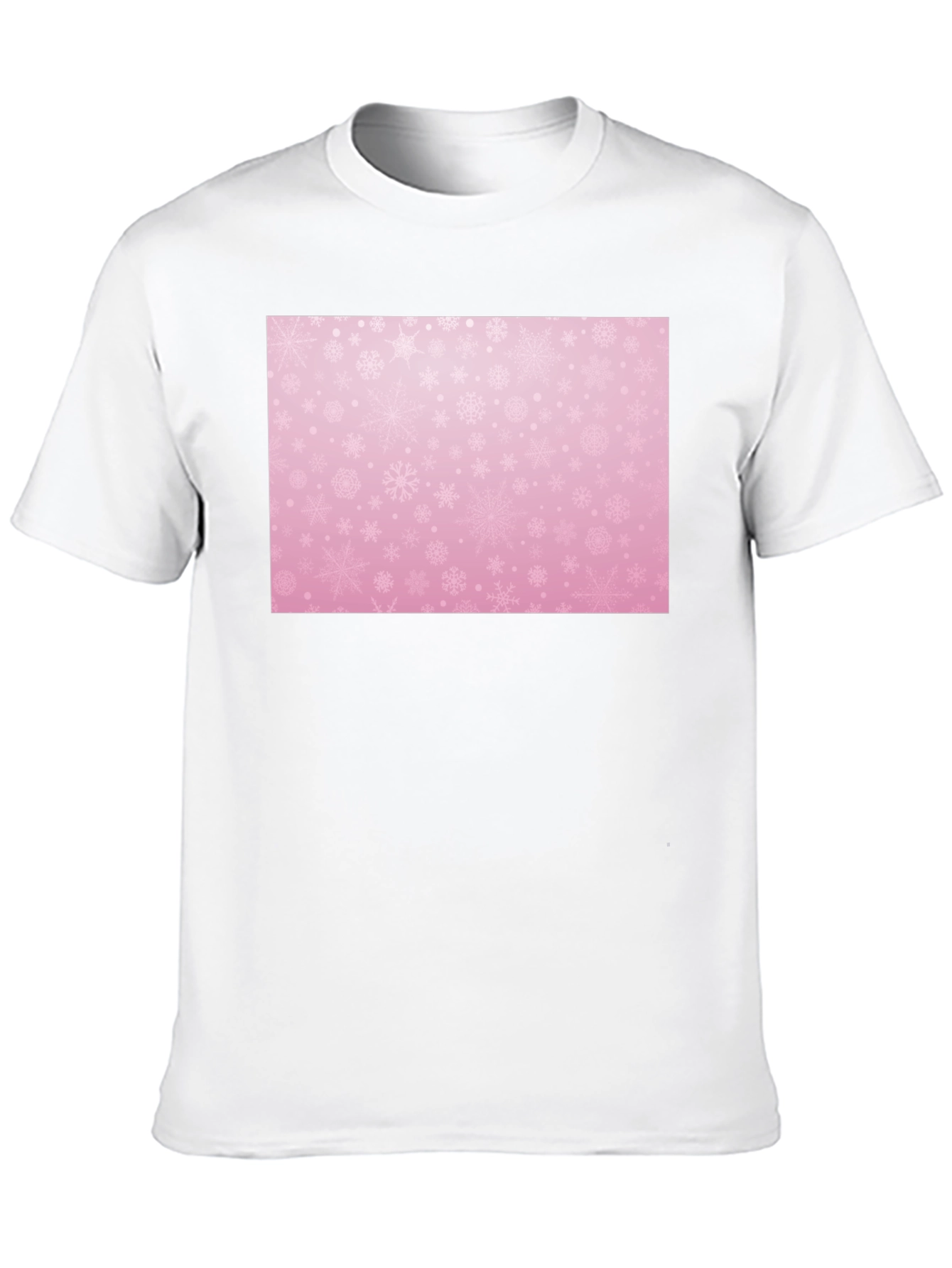 Black Snowflake Patterned T-Shirt view 10
