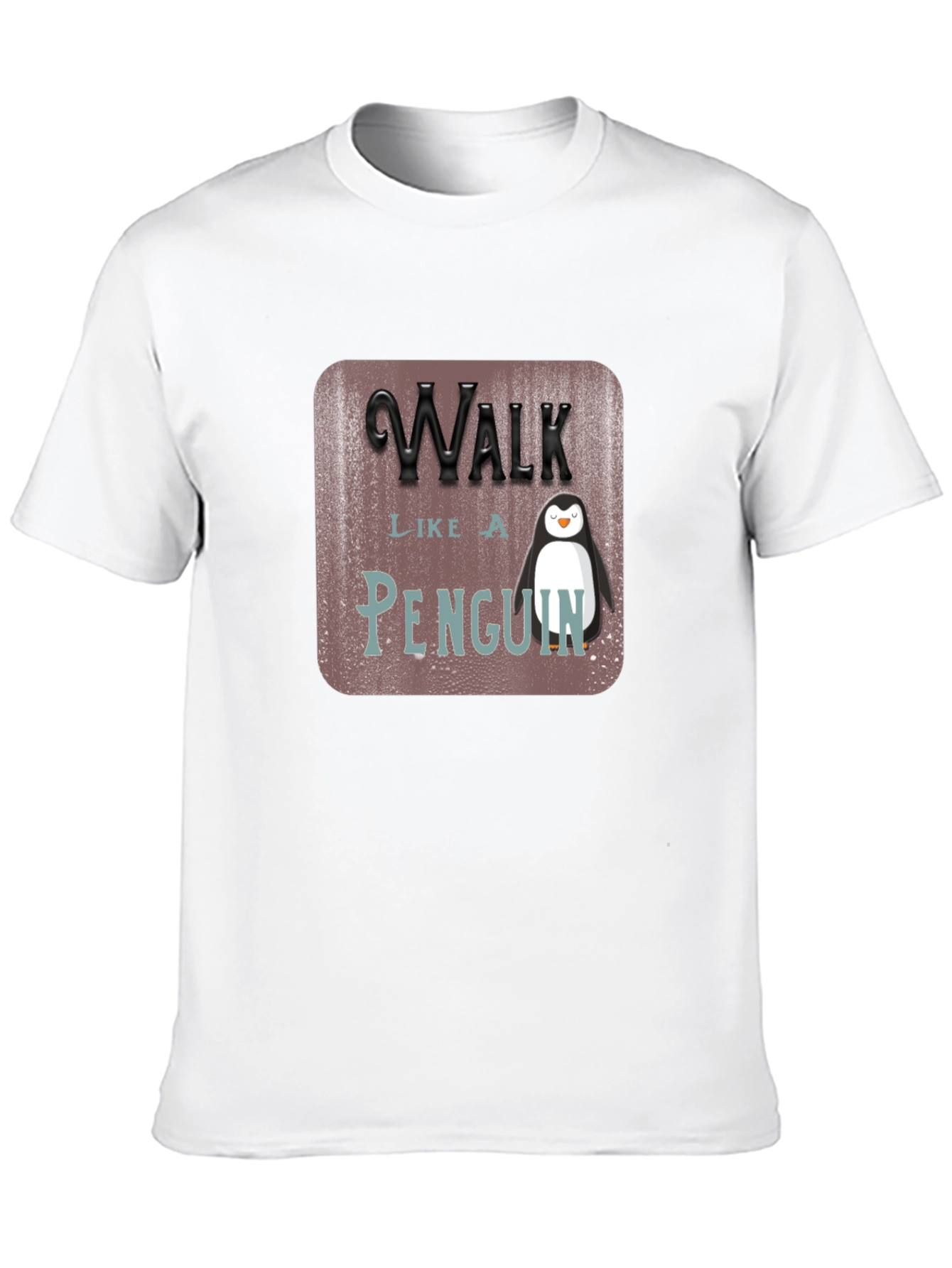 Black Walk Like a Penguin T-Shirt view 10
