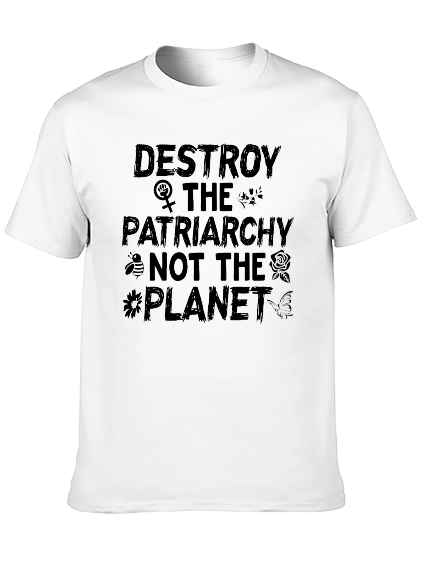 Black Destroy Patriarchy T-Shirt view 10