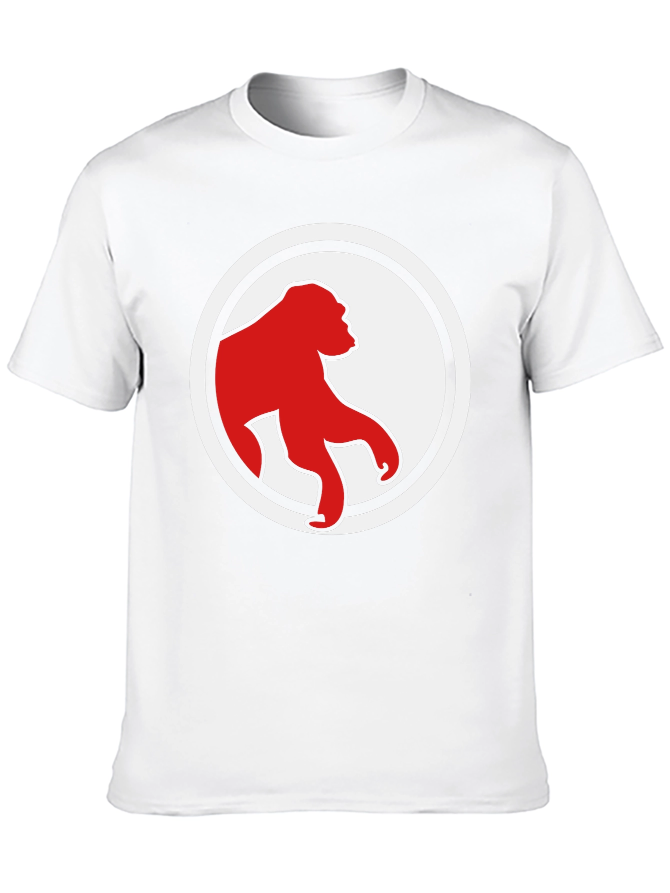Black Red Ape Graphic Tee - Modern Black Shirt view 10
