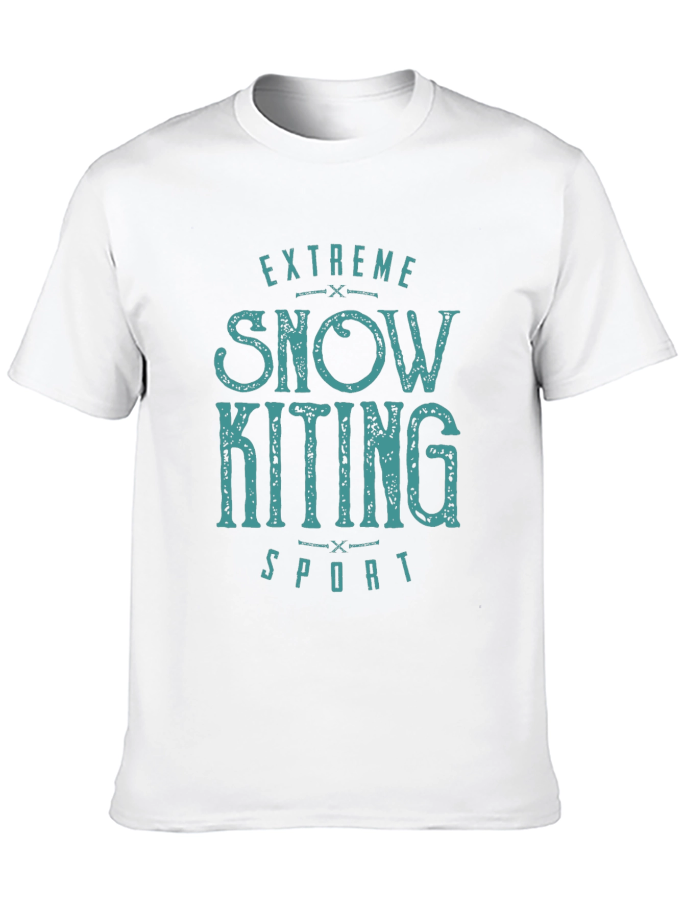 Black Extreme Snow Kiting Sport T-Shirt view 10