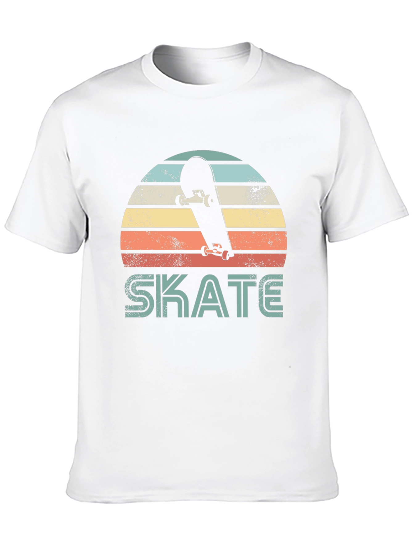 Black Retro Skate T-Shirt - Vintage Style Skateboard Tee view 10