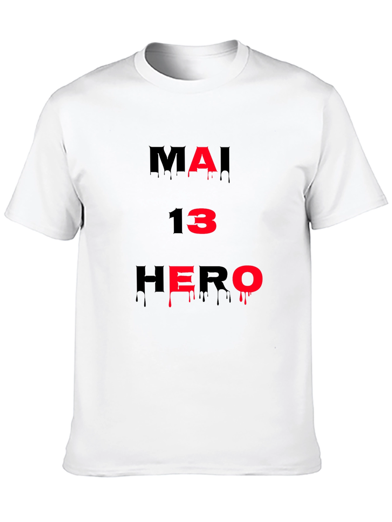 Black MAI 13 HERO Graphic T-Shirt view 10