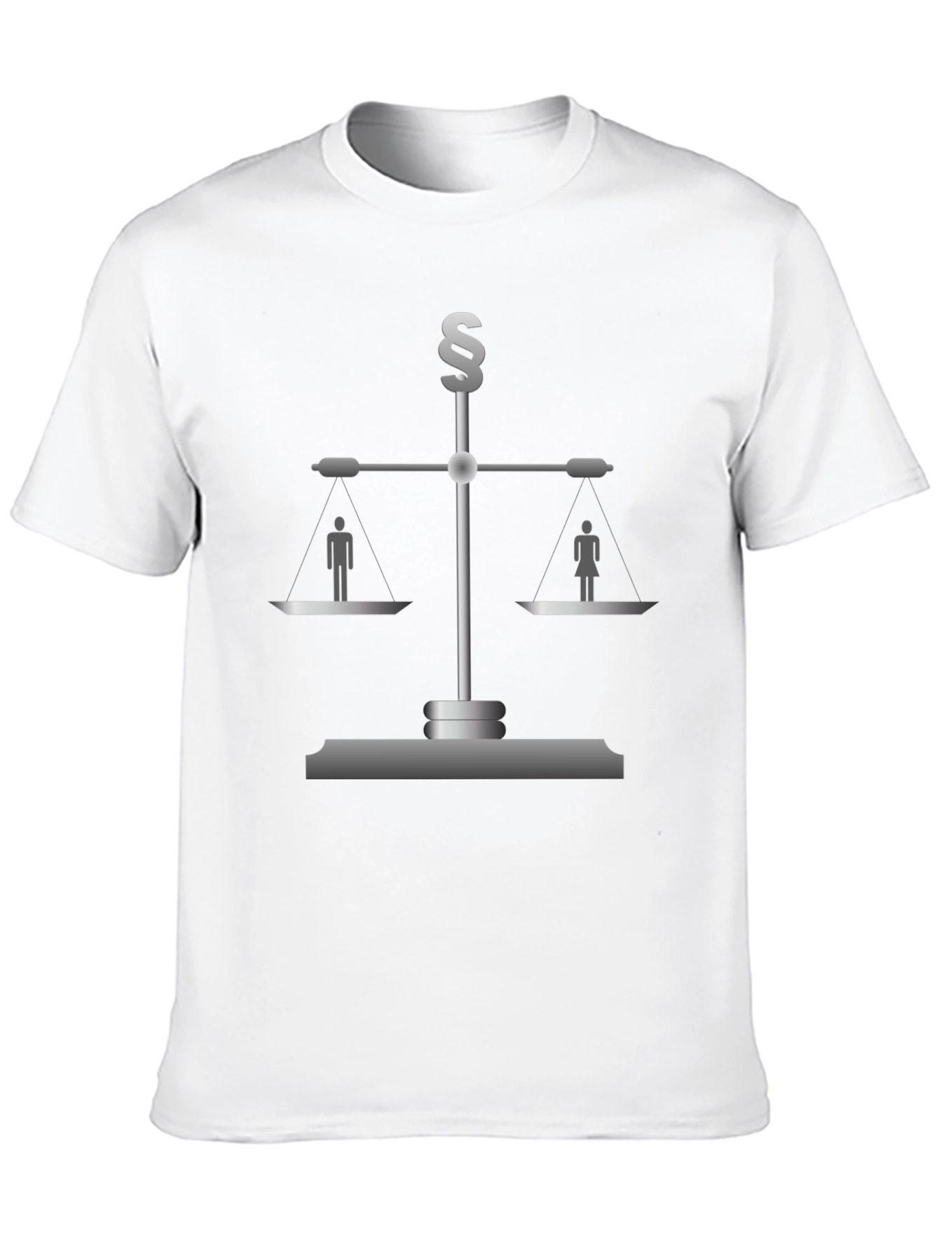 Black Equality Scales T-Shirt - Gender Neutral Justice view 10