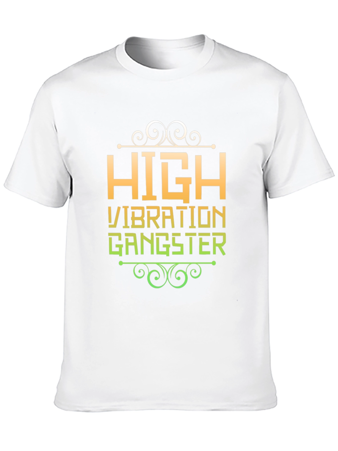 Black High Vibration Gangster Graphic Tee view 10