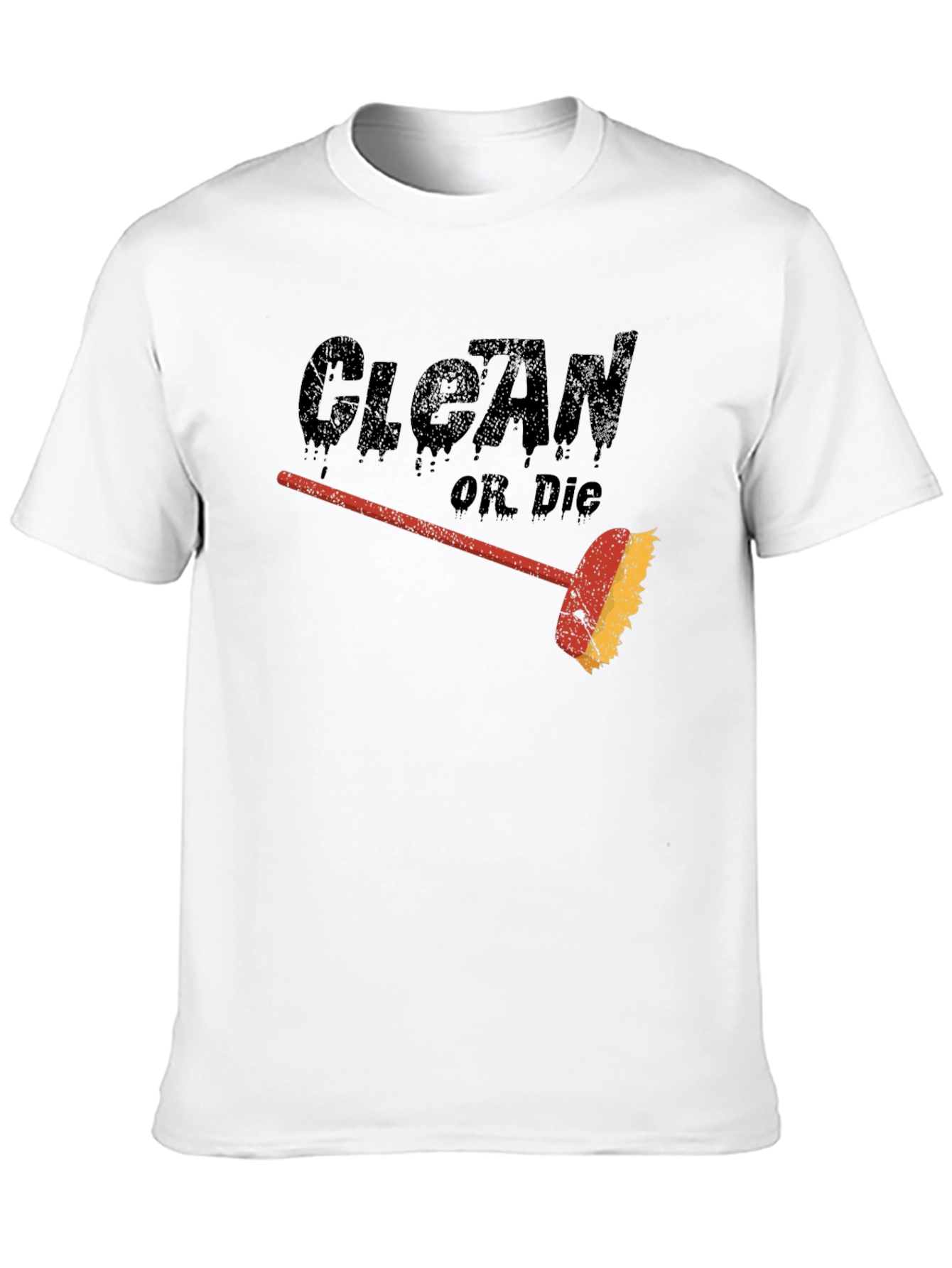 Black Clean or Die T-Shirt - Funny Cleaning Humor Tee view 10