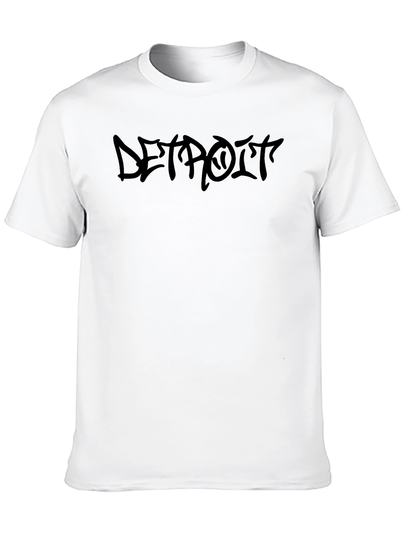 Detroit Graphic Print Crew Neck T-Shirt - 10