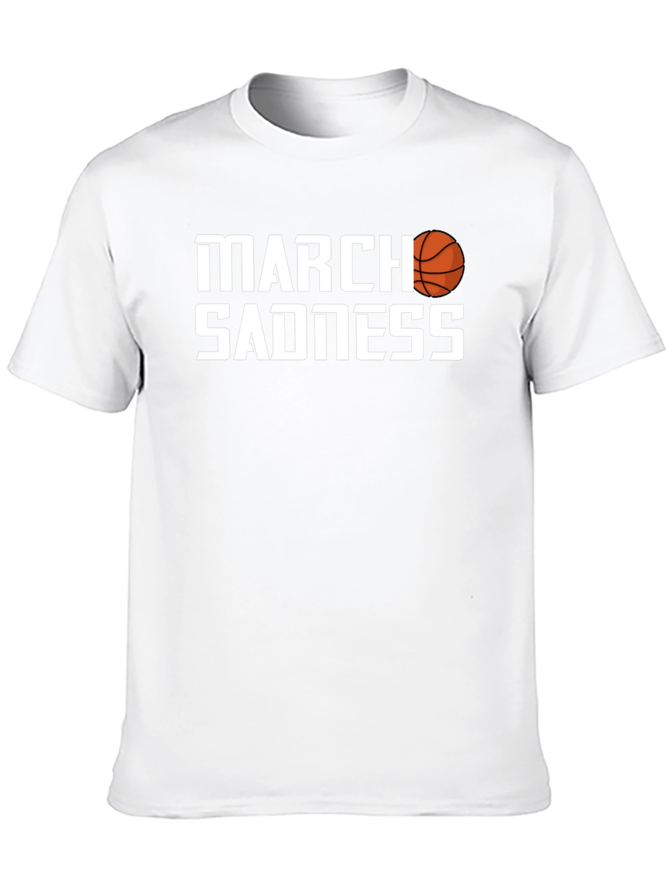 Black March Sadness Graphic Tee - Basketball Fan T-Shirt view 10