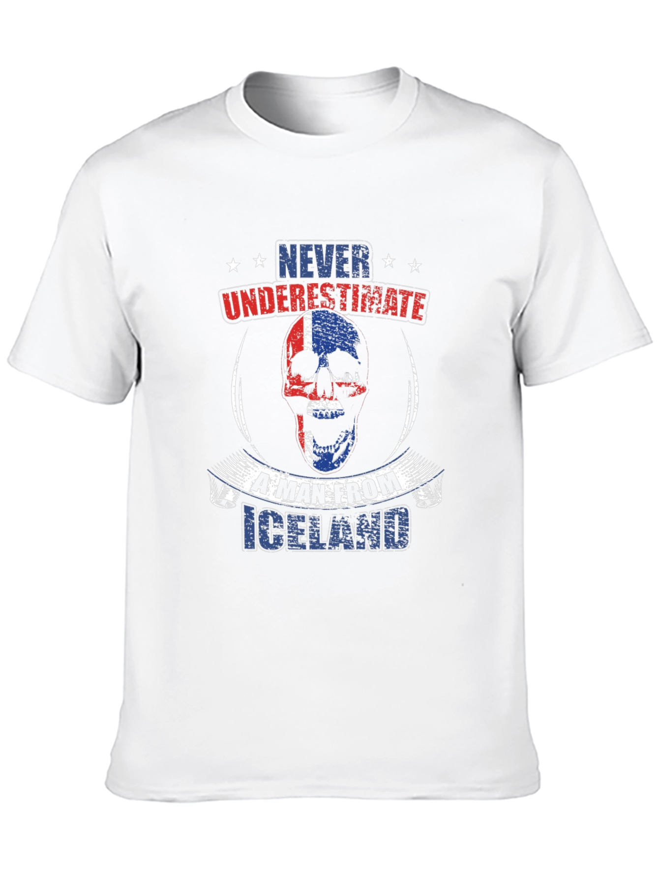 Icelandic Pride Skull Graphic Tee - Never Underestimate - 10