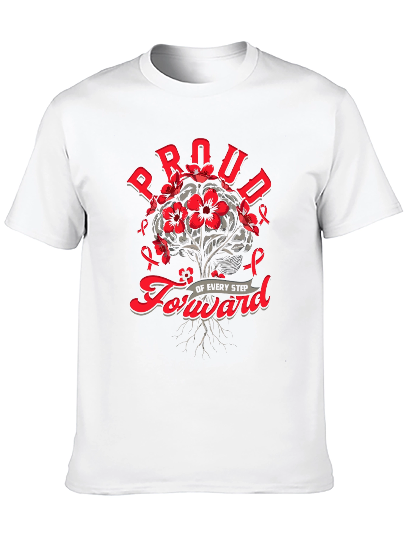 Black Proud Forward T-Shirt - Brain Cancer Awareness view 10