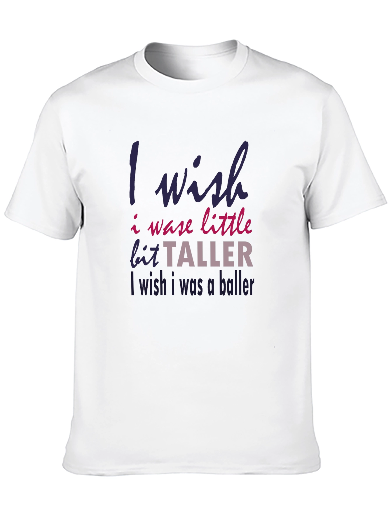 Black I Wish Funny Graphic T-Shirt view 10