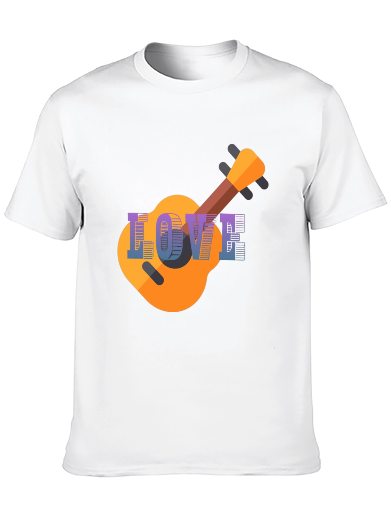 Black Love Guitar T-Shirt - Music Lover Tee view 10