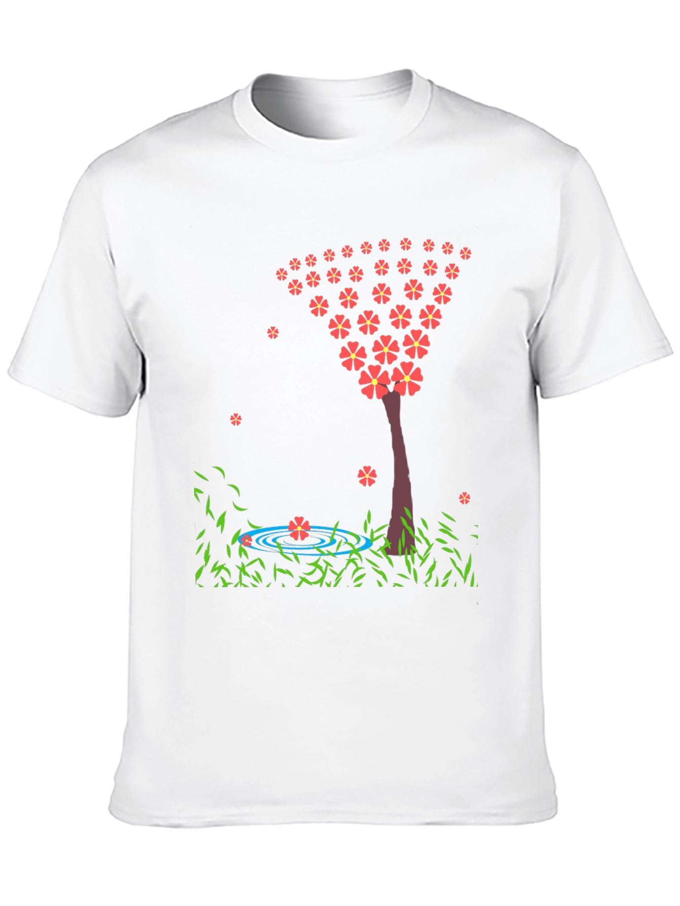Black Floral Tree Graphic Tee - Stylish & Unique view 10