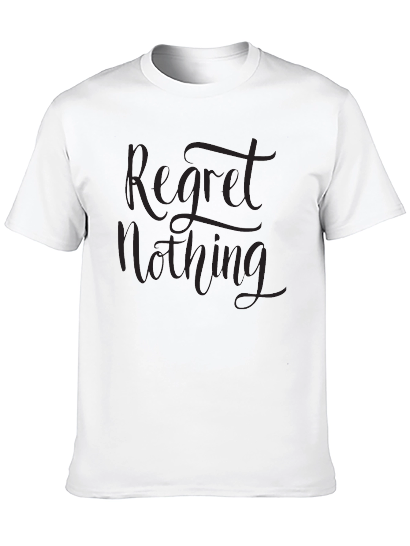 Black Regret Nothing Graphic Tee - Men's Black T-Shirt view 10