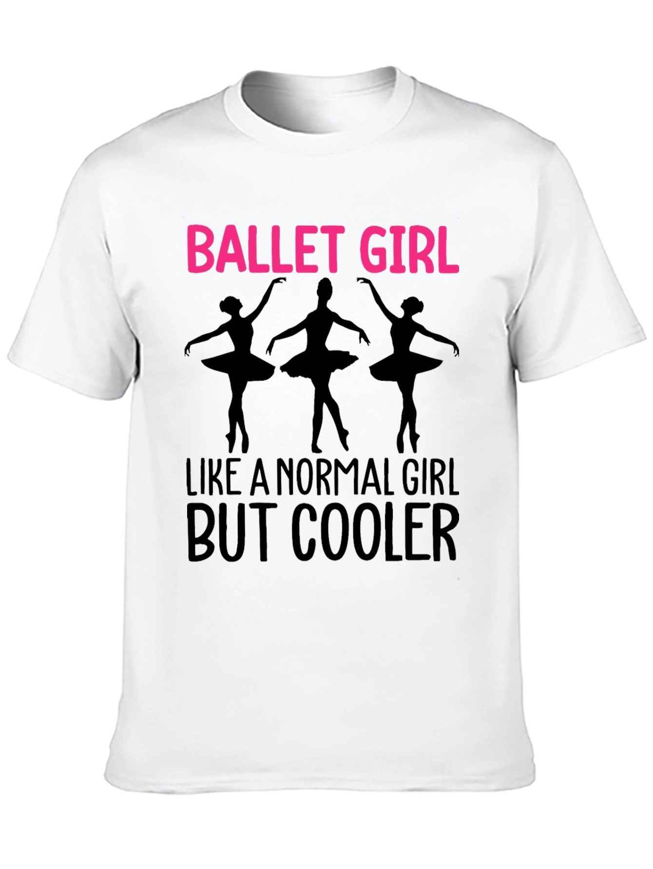 Black Ballet Girl T-Shirt - Dance Lover Tee view 10