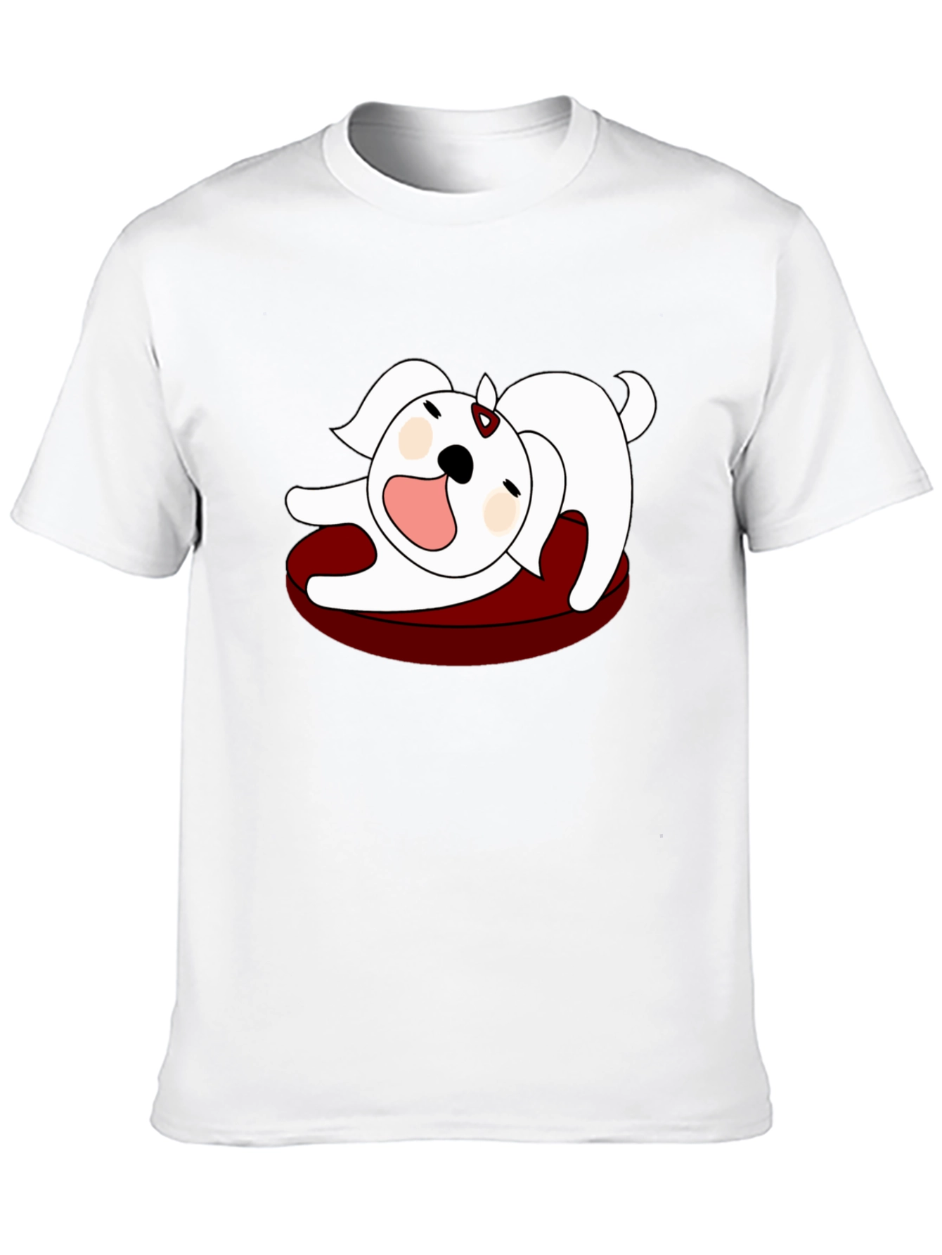 Black Cartoon Dog Graphic Tee - Relaxed Fit view 10