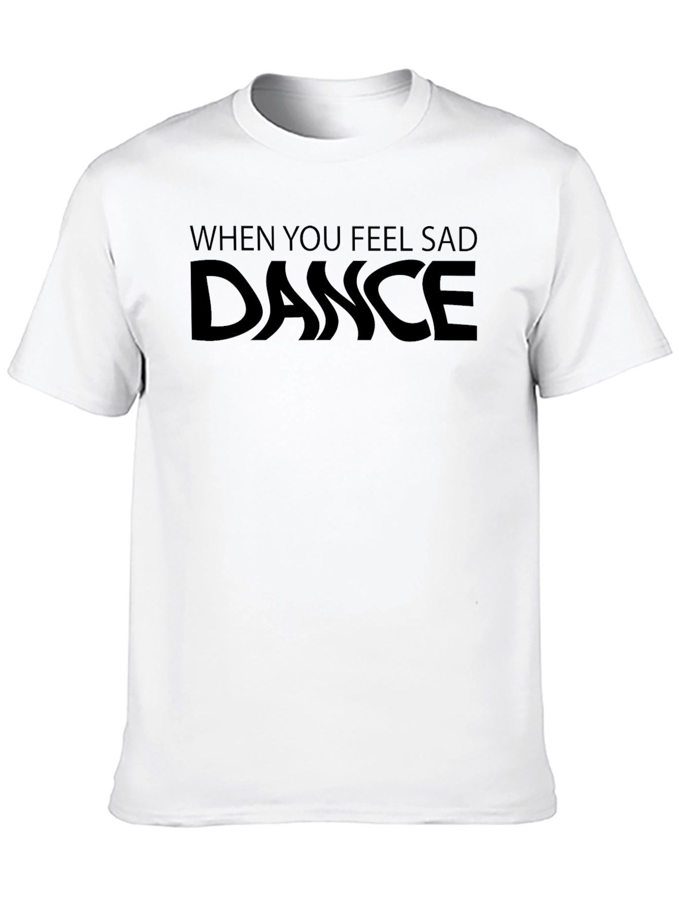 Black Dance When You Feel Sad Graphic Tee view 10