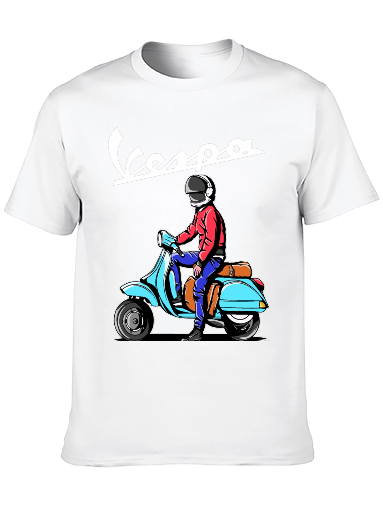 Cool Vespa Rider T-Shirt - 10